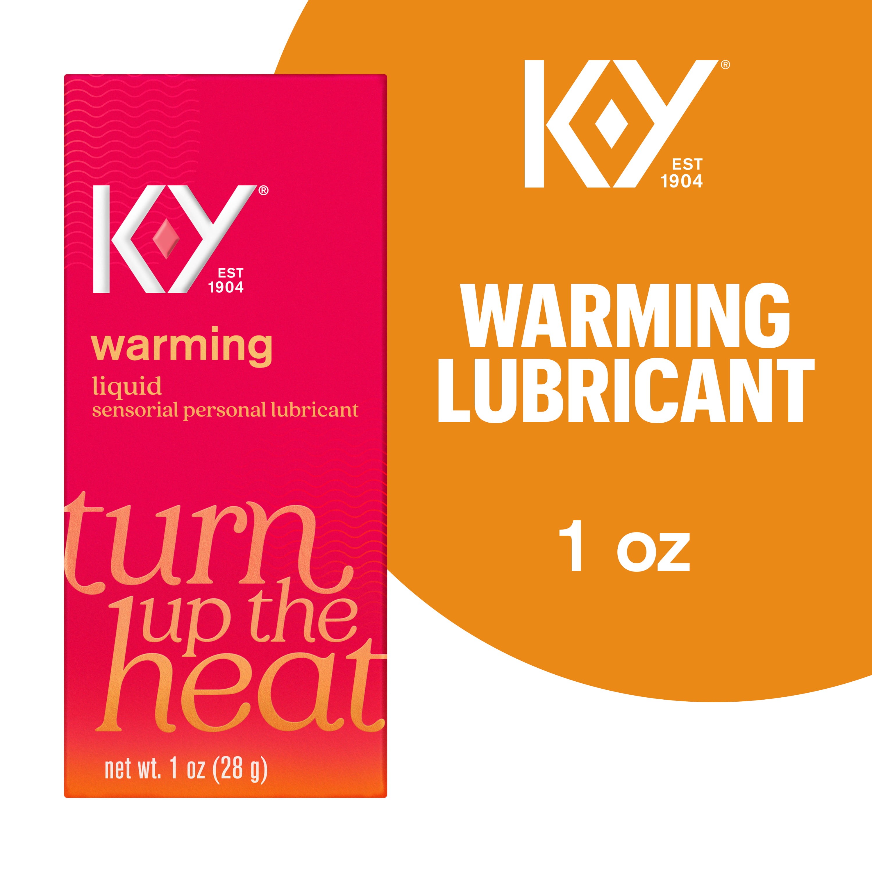 KY Warming Liquid Lube, Sensorial Personal Lubricant, Glycerin Based