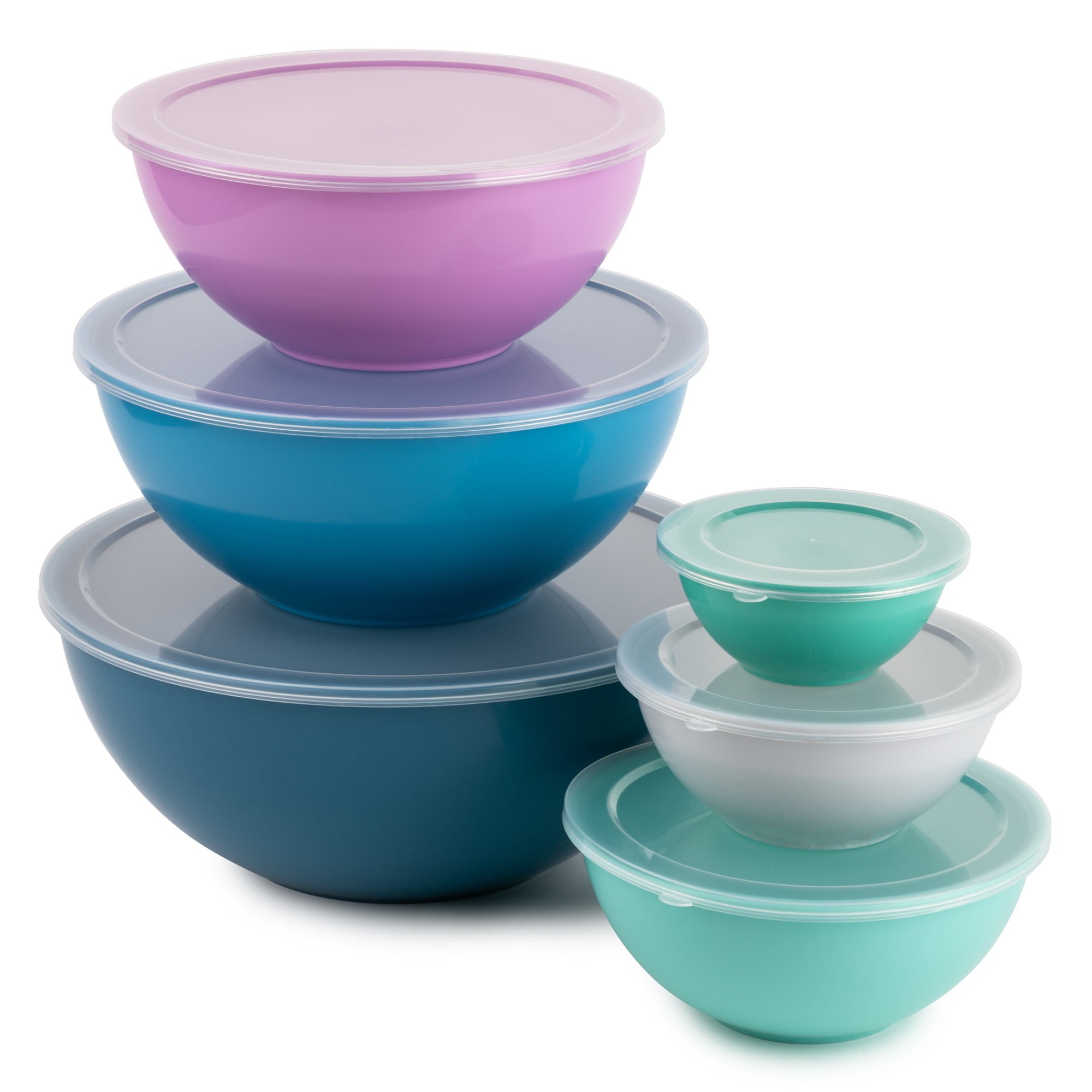 Elite Gourmet 12-Piece Mixing Bowl Set