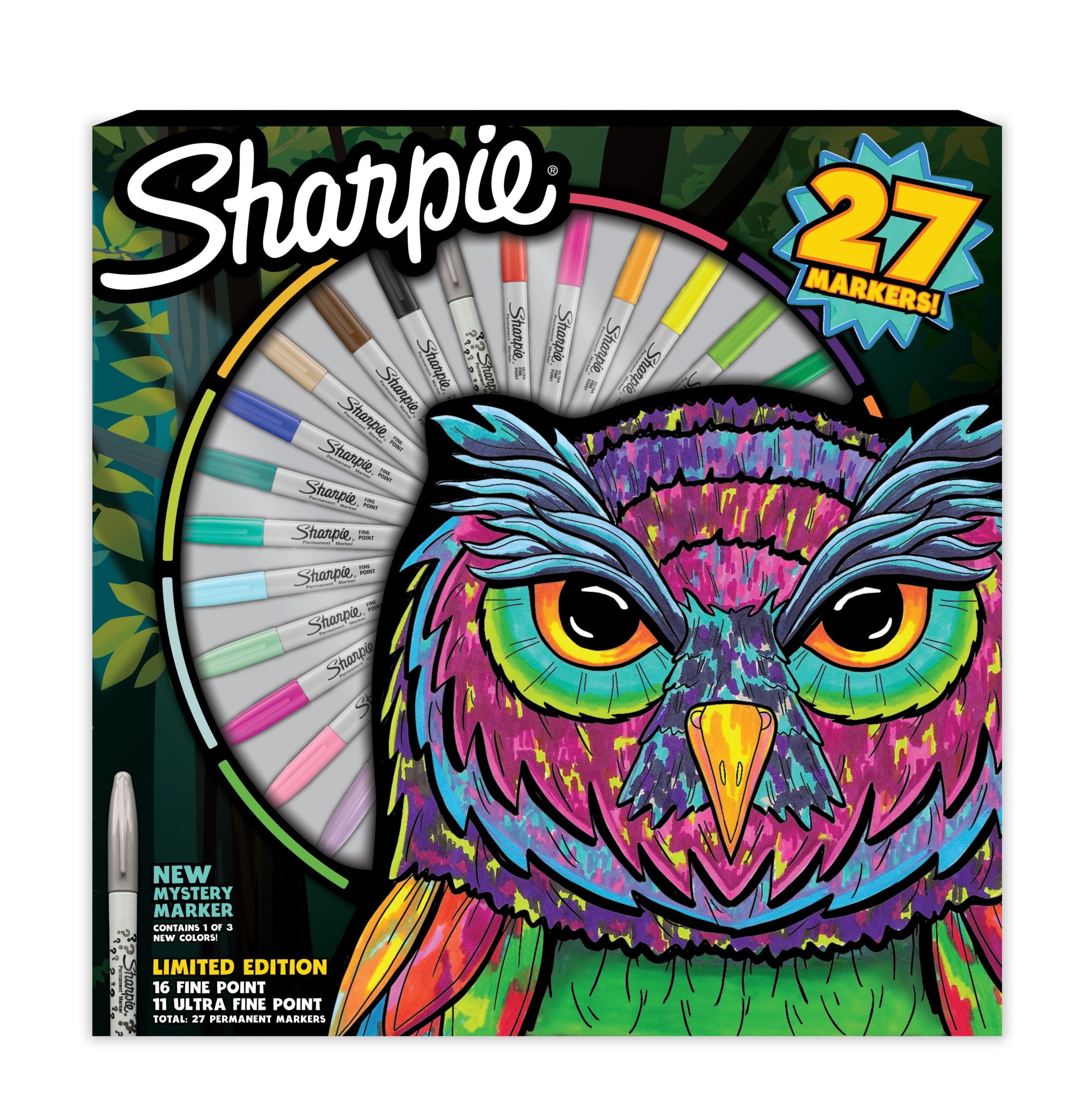 60 Count Sharpie Permanent Markers, Limited Edition, Assorted Colors Plus 1  Mystery Marker $15