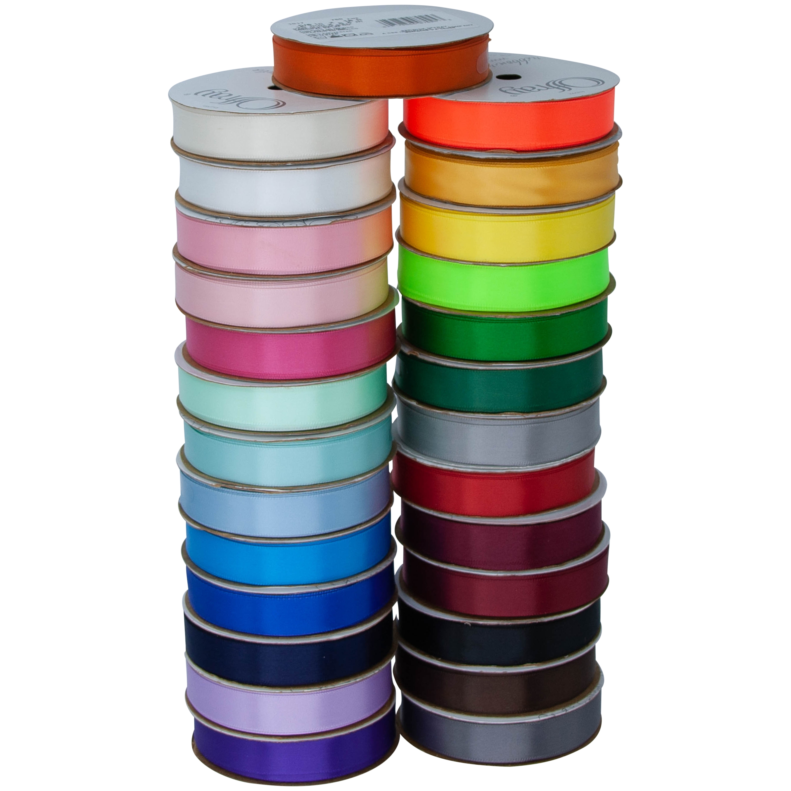 Offray Ribbon Emerald Green 5 8 inch Single Face Satin Polyester Ribbon ...