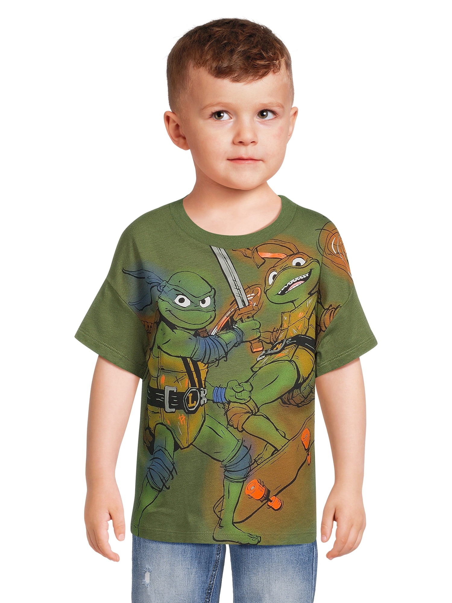 Toddler Boys' Teenage Mutant Ninja Solid T-Shirt - Blue 12M