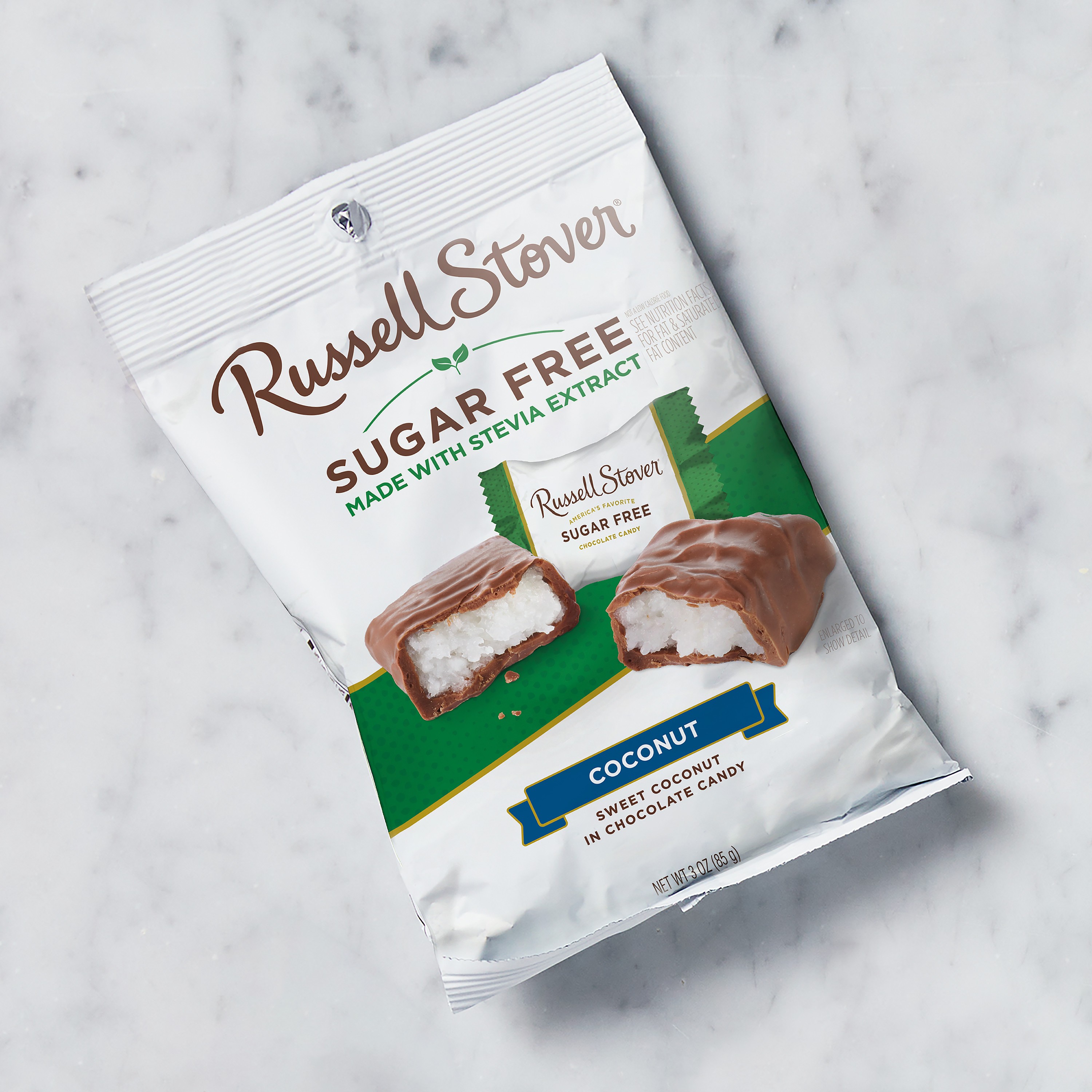 Russell Stover Sugar Free Coconut with Stevia Sweet Coconut in