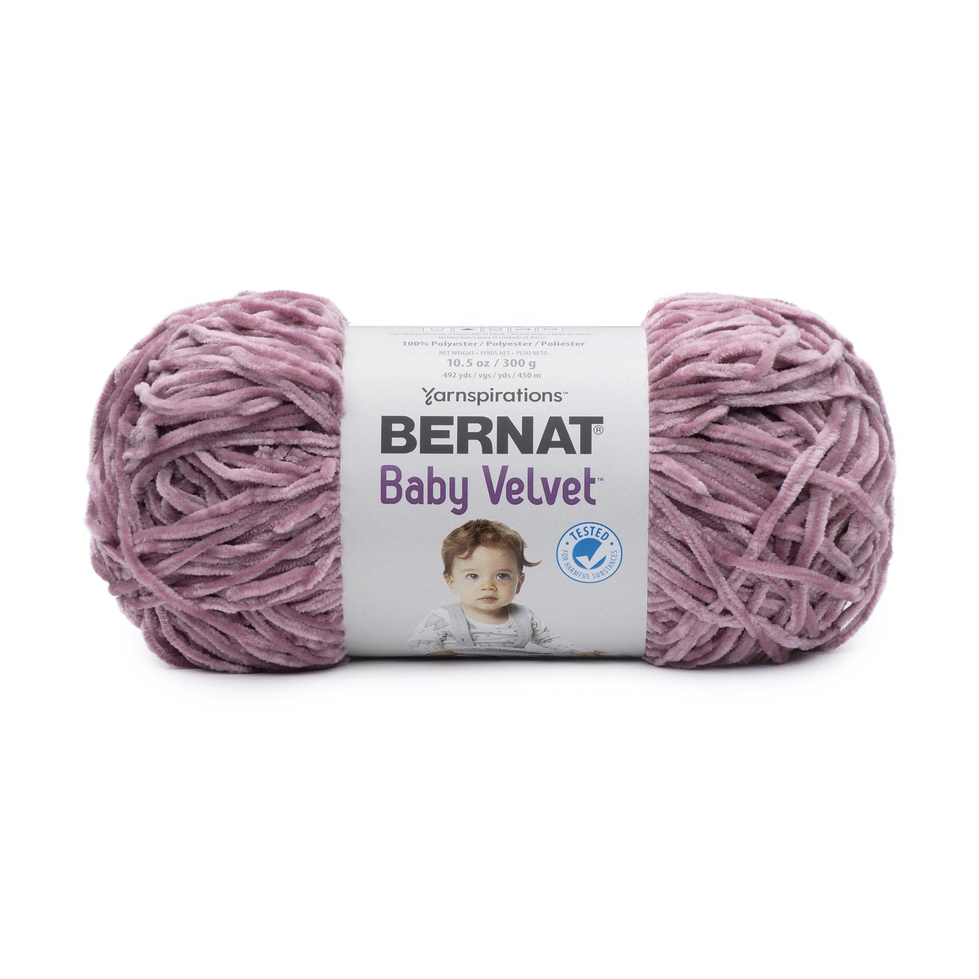 Bernat Baby Velvet 4 Medium Polyester Yarn, Bunny Brown 10.5oz/300g, 492  Yards 