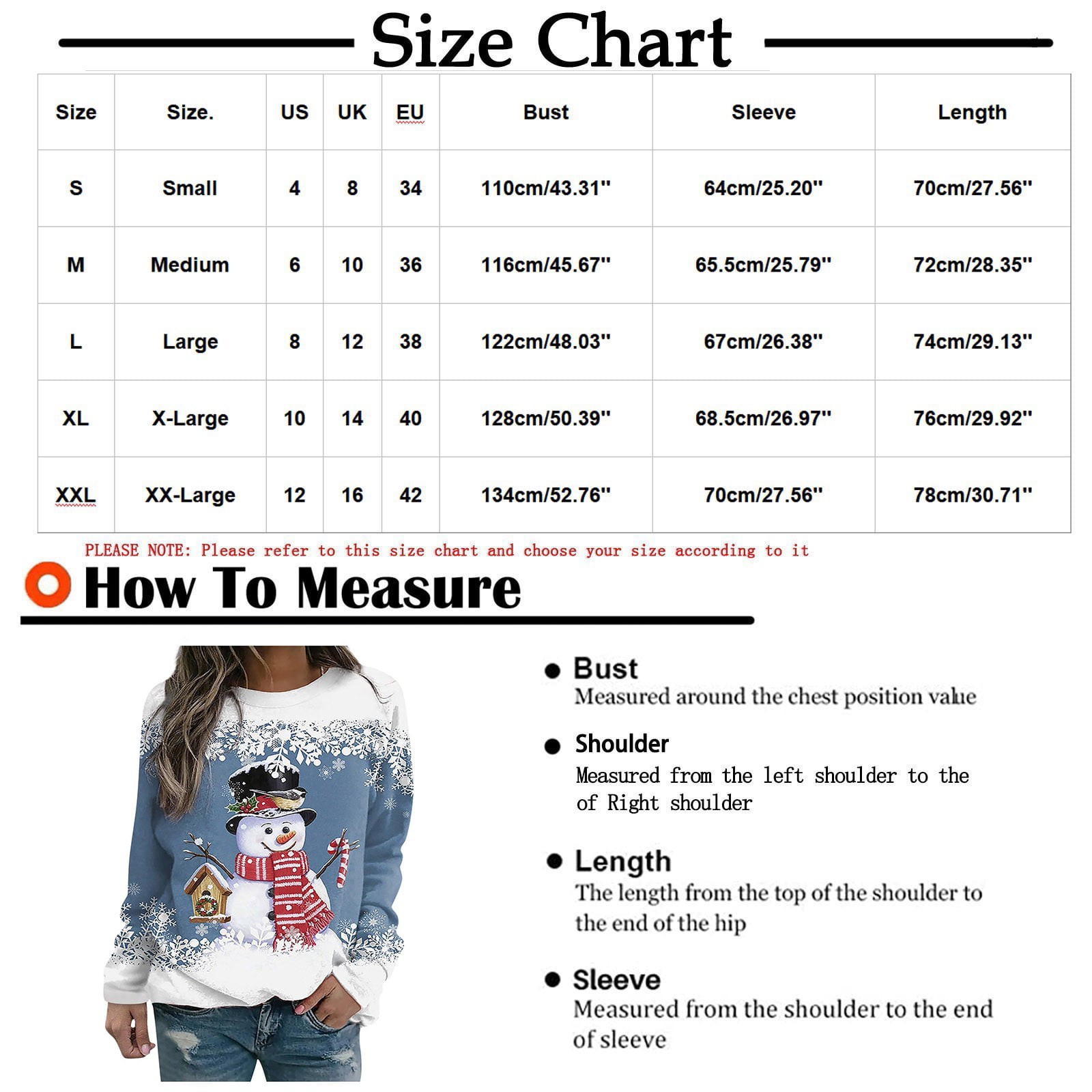 Mejores ofertas e historial de precios de purcolt 50% Off Clearance!Ugly  Christmas Sweater for Women,Women's Snowman Print Ugly Christmas Sweater  Pullover Tops Funny Holiday Blouse Ugly Xmas Sweater Gift for Women On