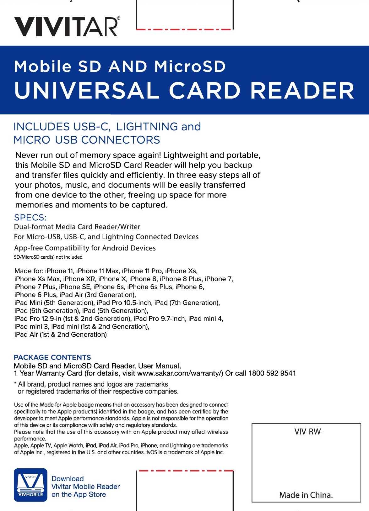 Vivitar Mobile SD, Micro SD and Compact Flash Card Reader Best Deals