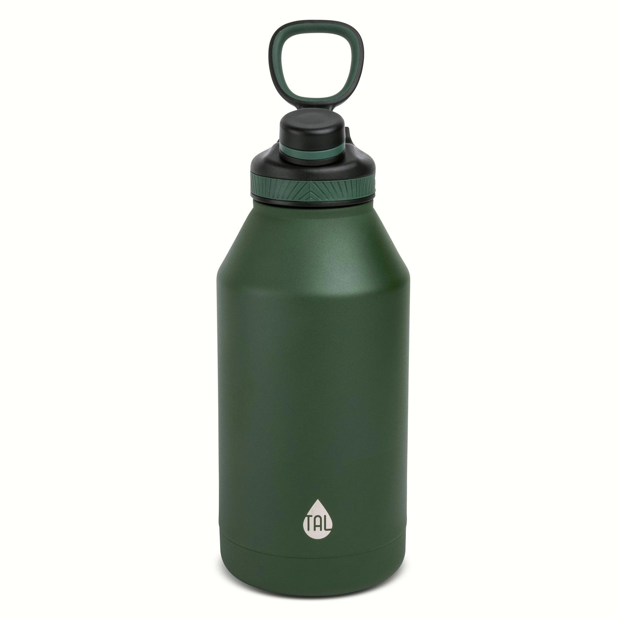 Ozark Trail 24 fl oz Green Insulated Stainless Steel Water Bottle, Twist  Cap with Loop Handle 