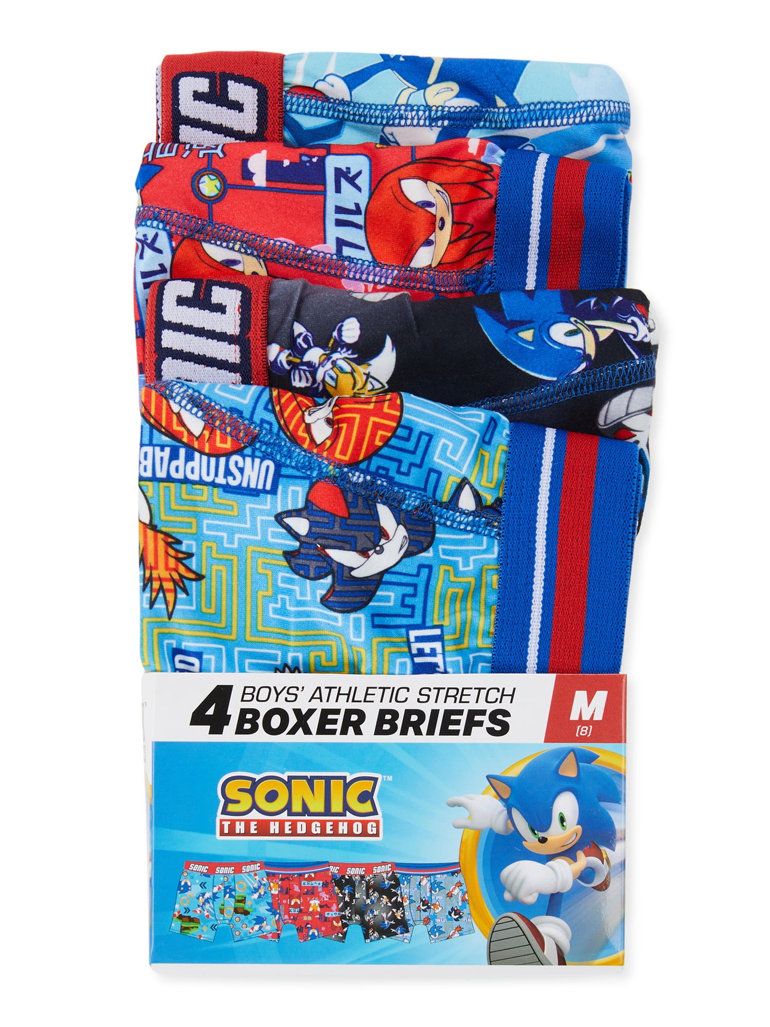 Mejores ofertas e historial de precios de Sonic the Hedgehog Boys Graphic  Print Boxer Briefs, 4 Pack, Sizes XS-L en
