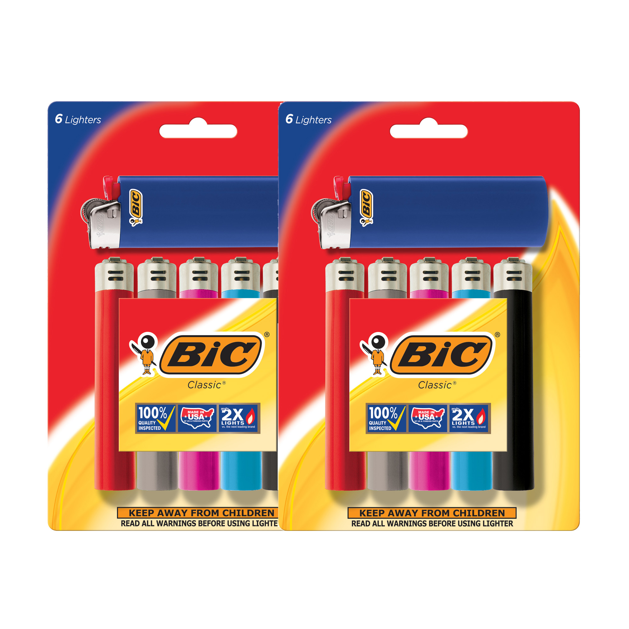 Bic Classic Lighter Assorted Colors 12 Pack Best Deals And Price