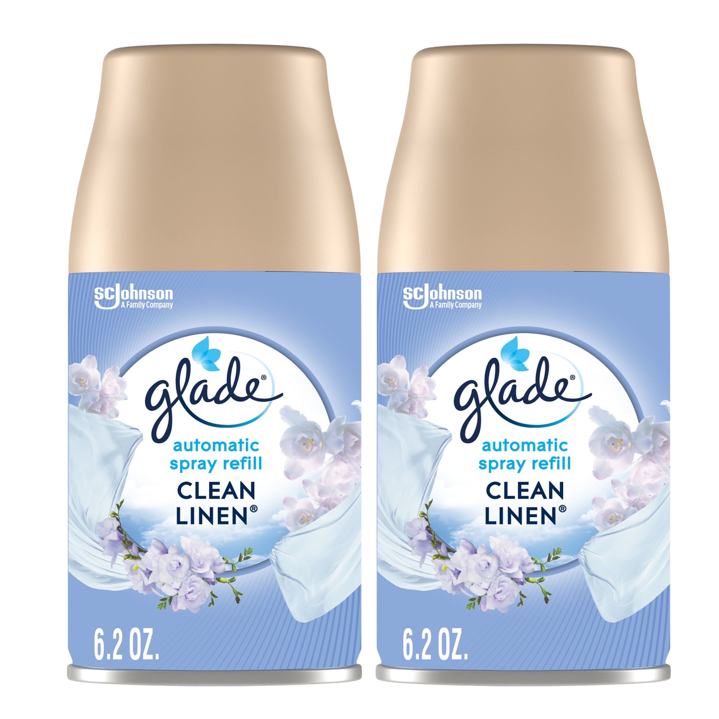 Glade Automatic Air Freshener Refill Spray Value Pack, Clean Linen, 2