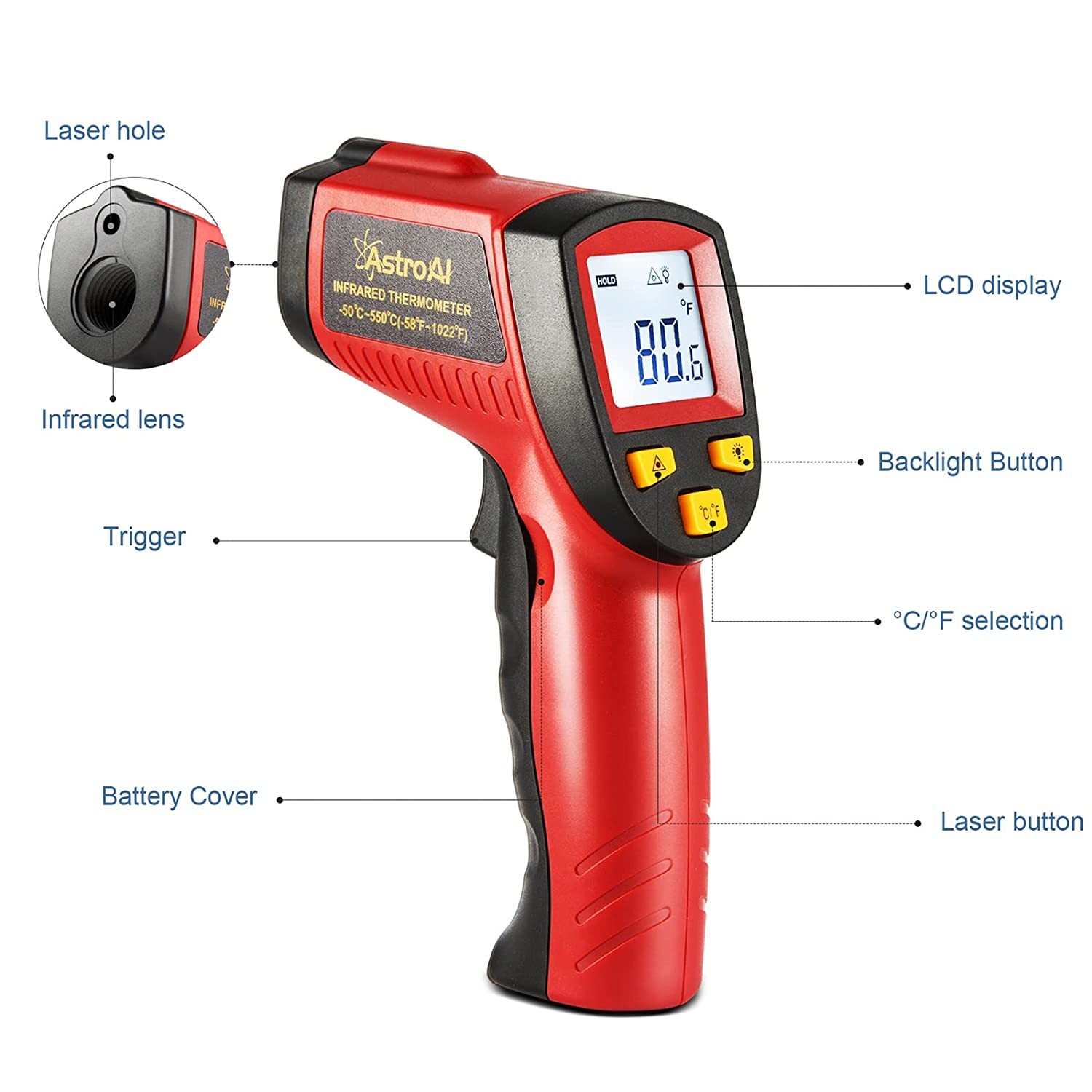 Extech IR250 Mini Infrared Thermometer