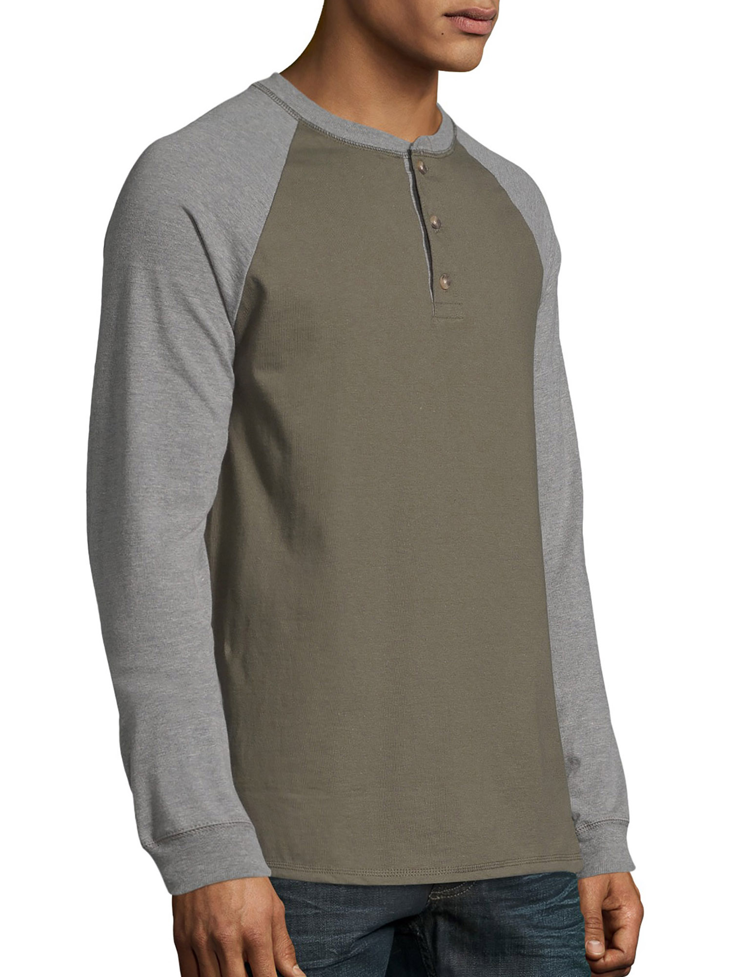 Hanes Men's Beefy Heavyweight Long Sleeve ThreeButton Henley, Up to