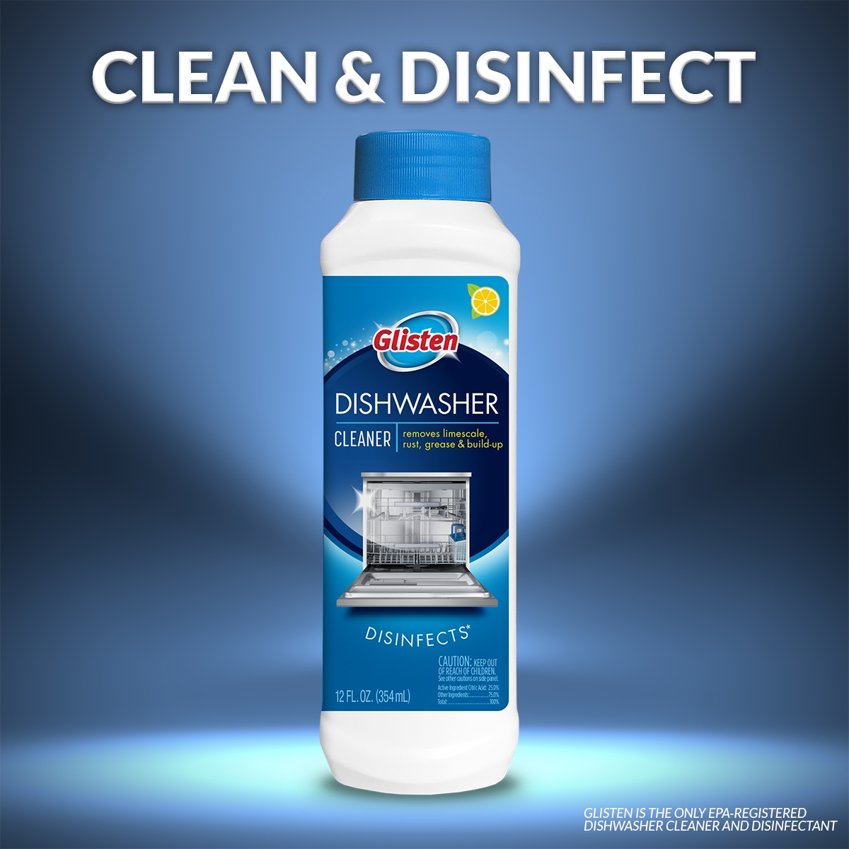 Glisten Dishwasher Magic Machine Cleaner and Disinfectant 2-Pack