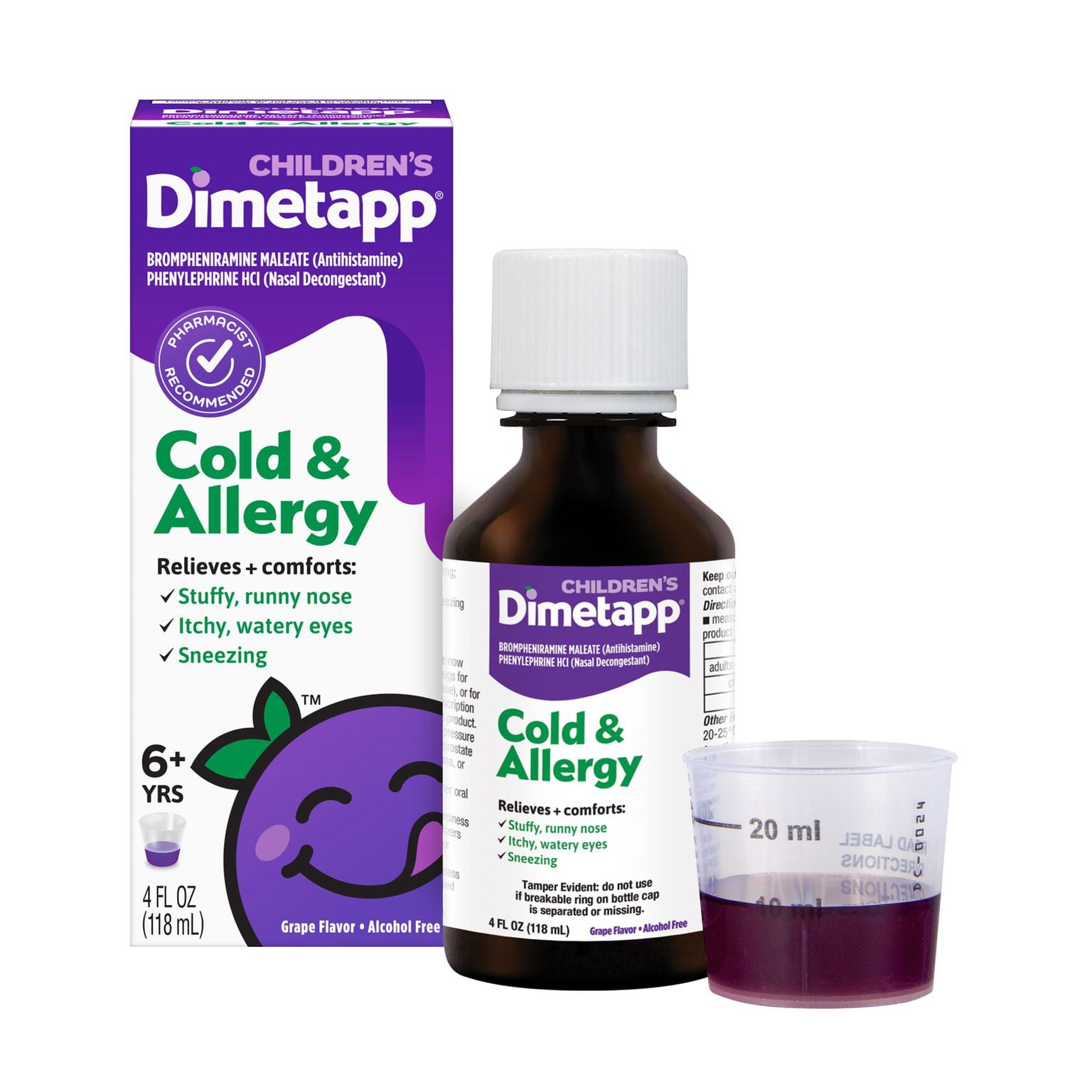 Children’s Dimetapp Cold & Allergy Medicine, Antihistamine, Nasal
