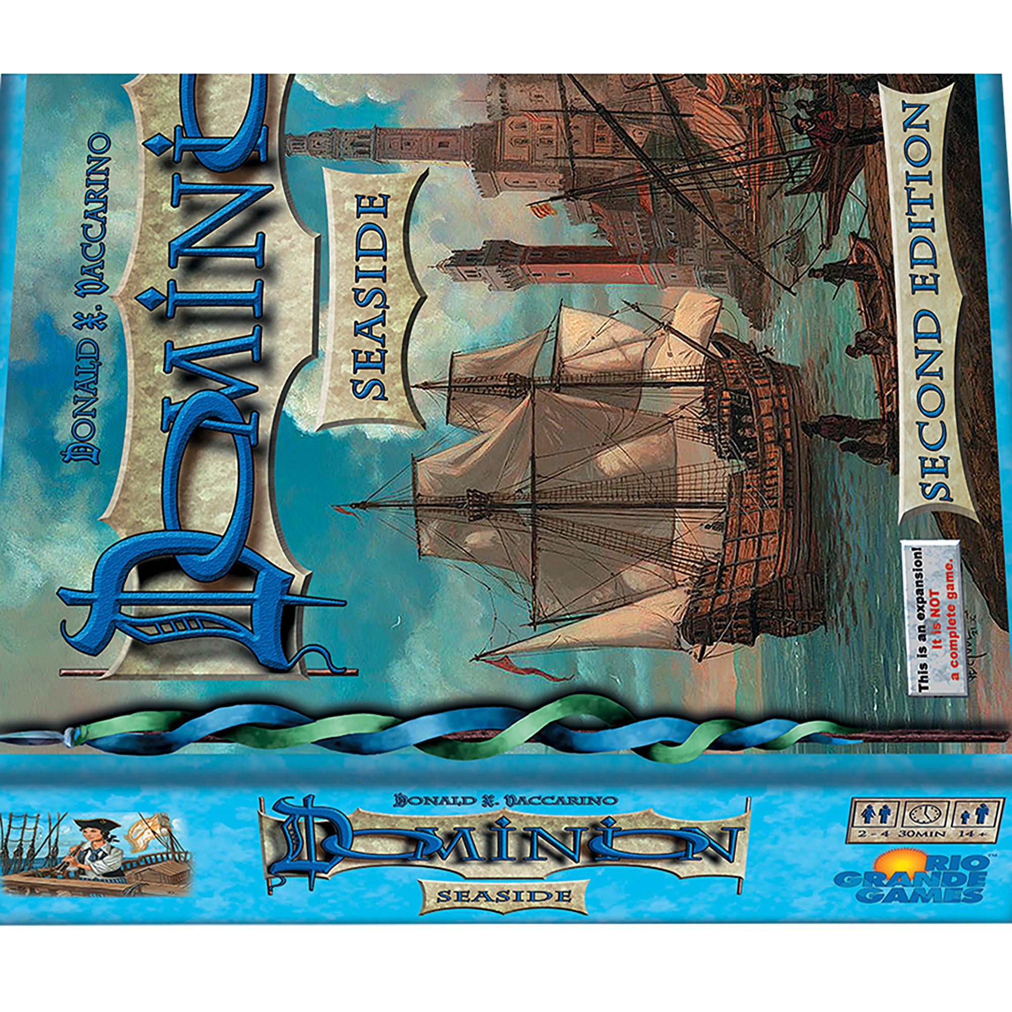Dominion Seaside 2nd Edition Expansion Board Game, Rio Grande Games, Ages 14+, 24 Players
