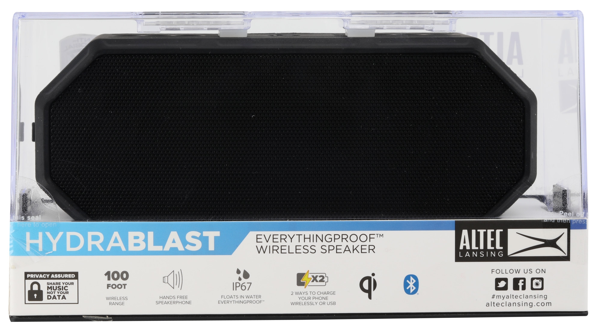 Altec Lansing HydraBlast Everythingproof Wireless Bluetooth Speaker
