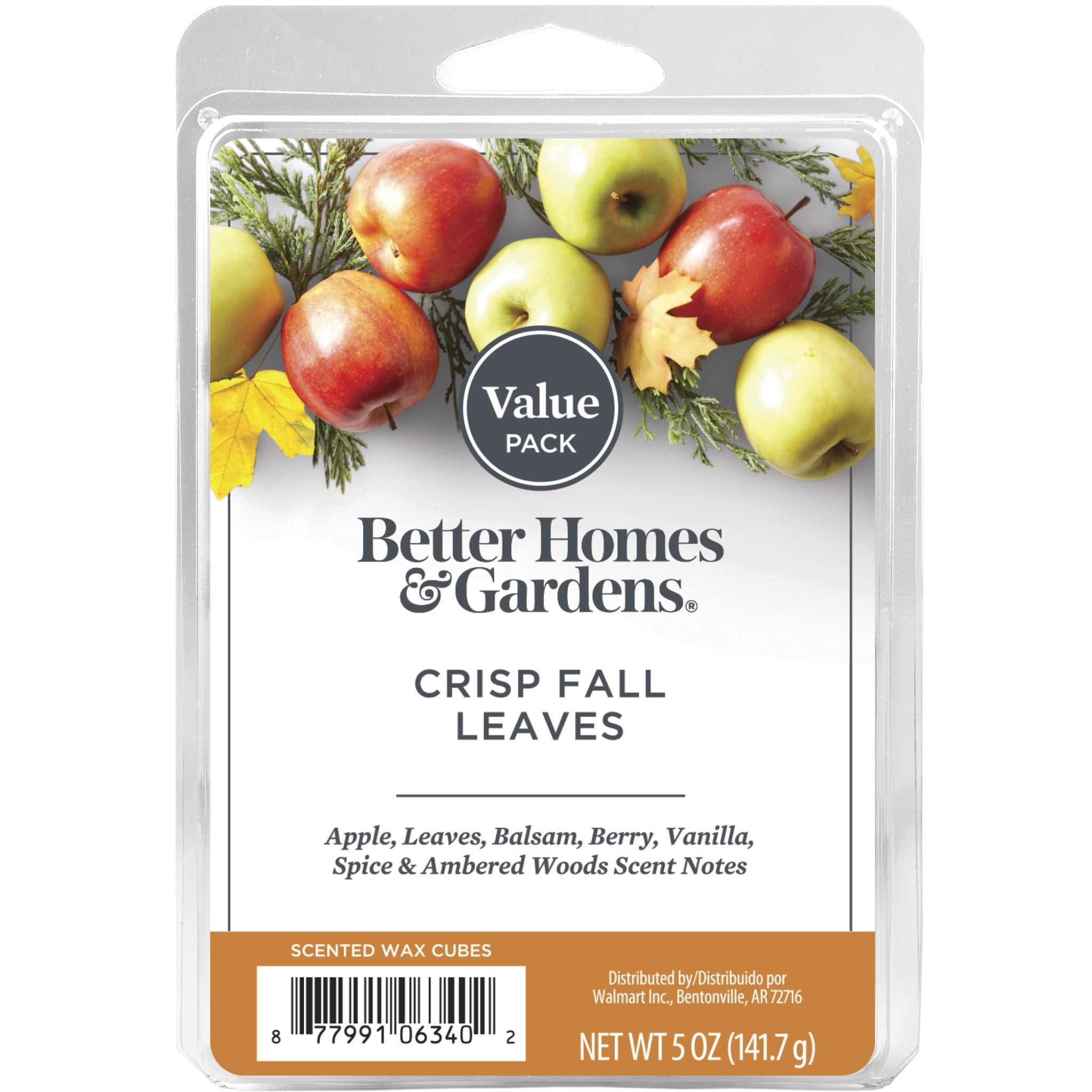 Fall Festival Scented Wax Melts, Better Homes & Gardens, 2.5 oz (1-Pack) 