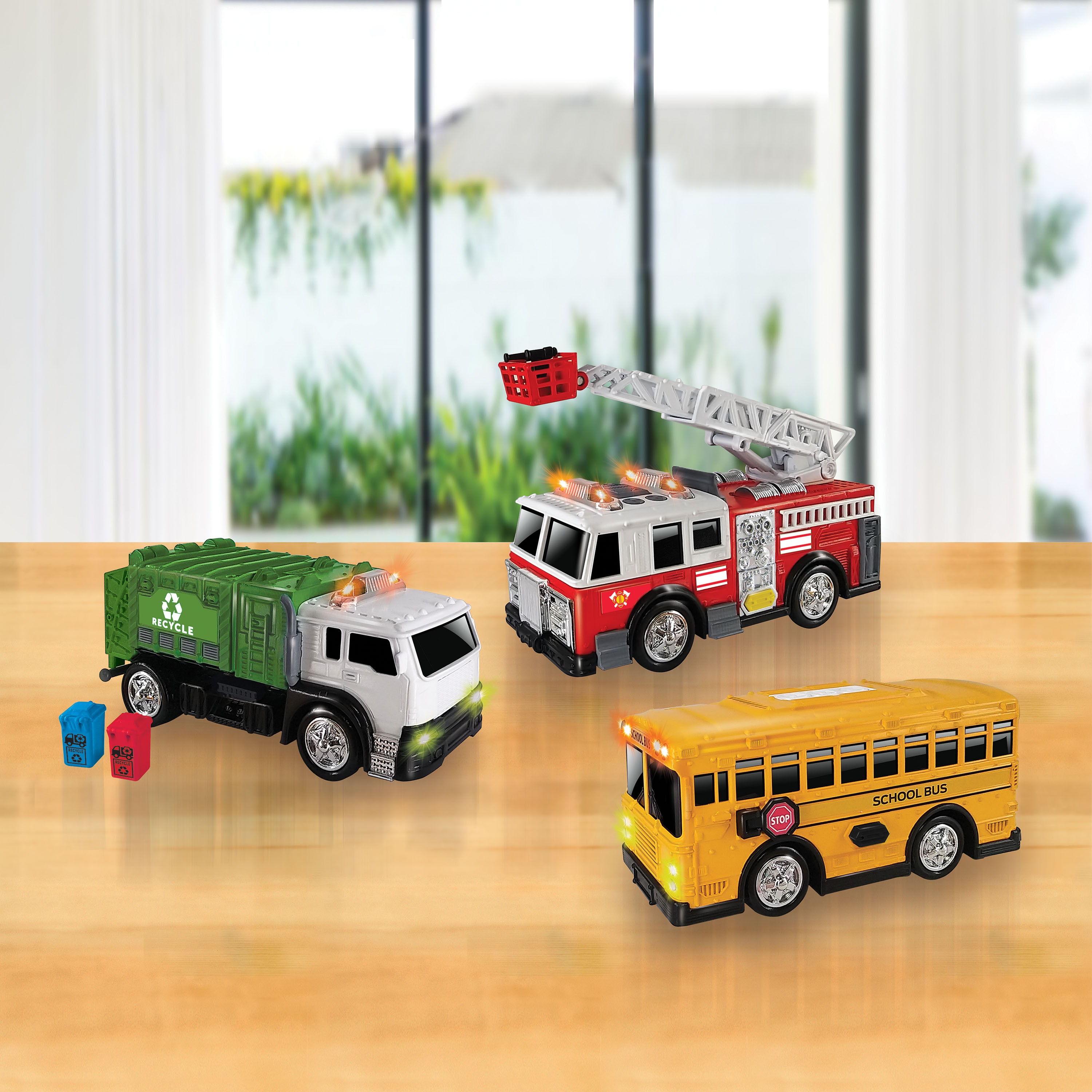 Driven – Small Toy City Vehicle Set – Micro Urban Worker Fleet - 3