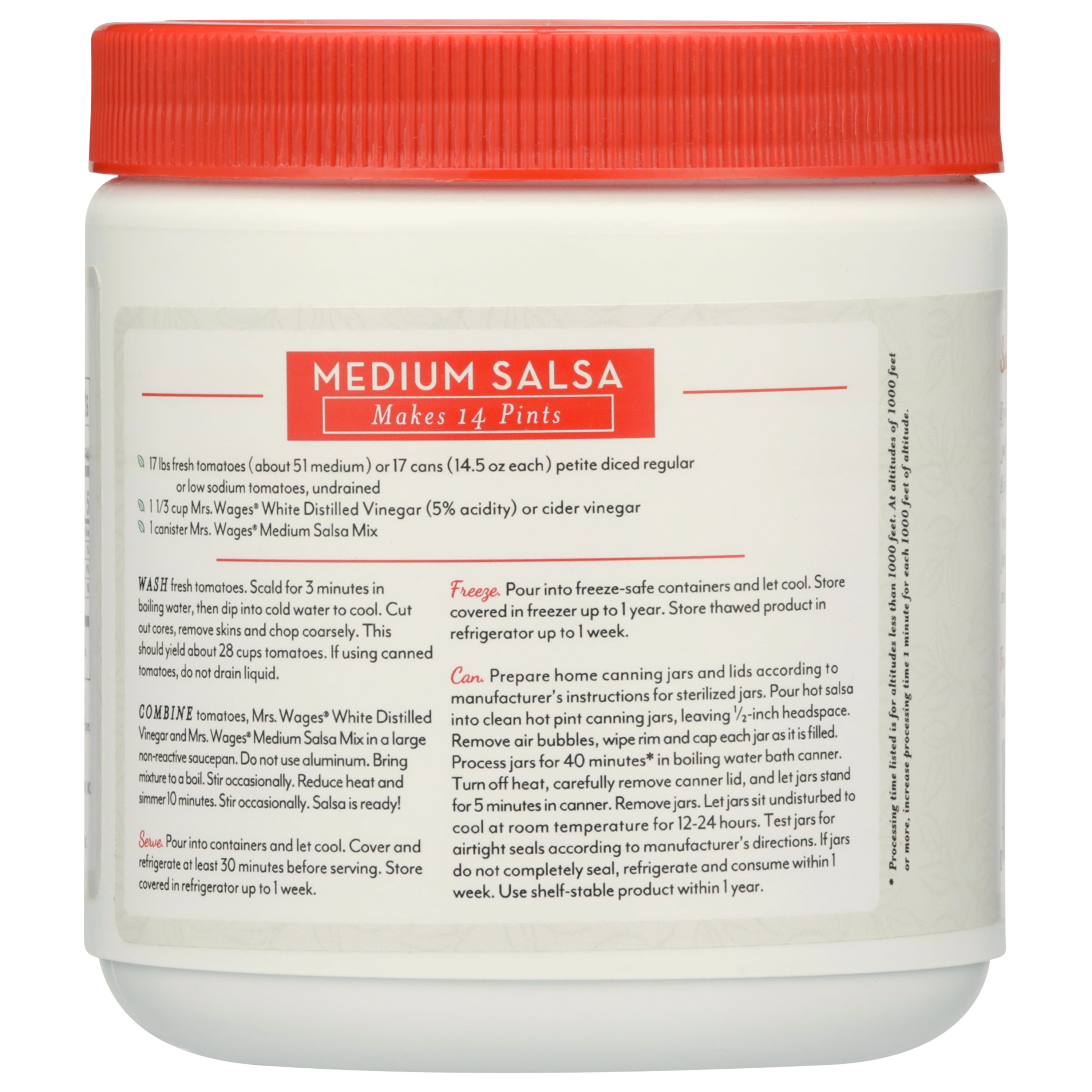 Mrs. Wages Medium Tomato Salsa Mix, 11 oz Canister Best Deals and Price