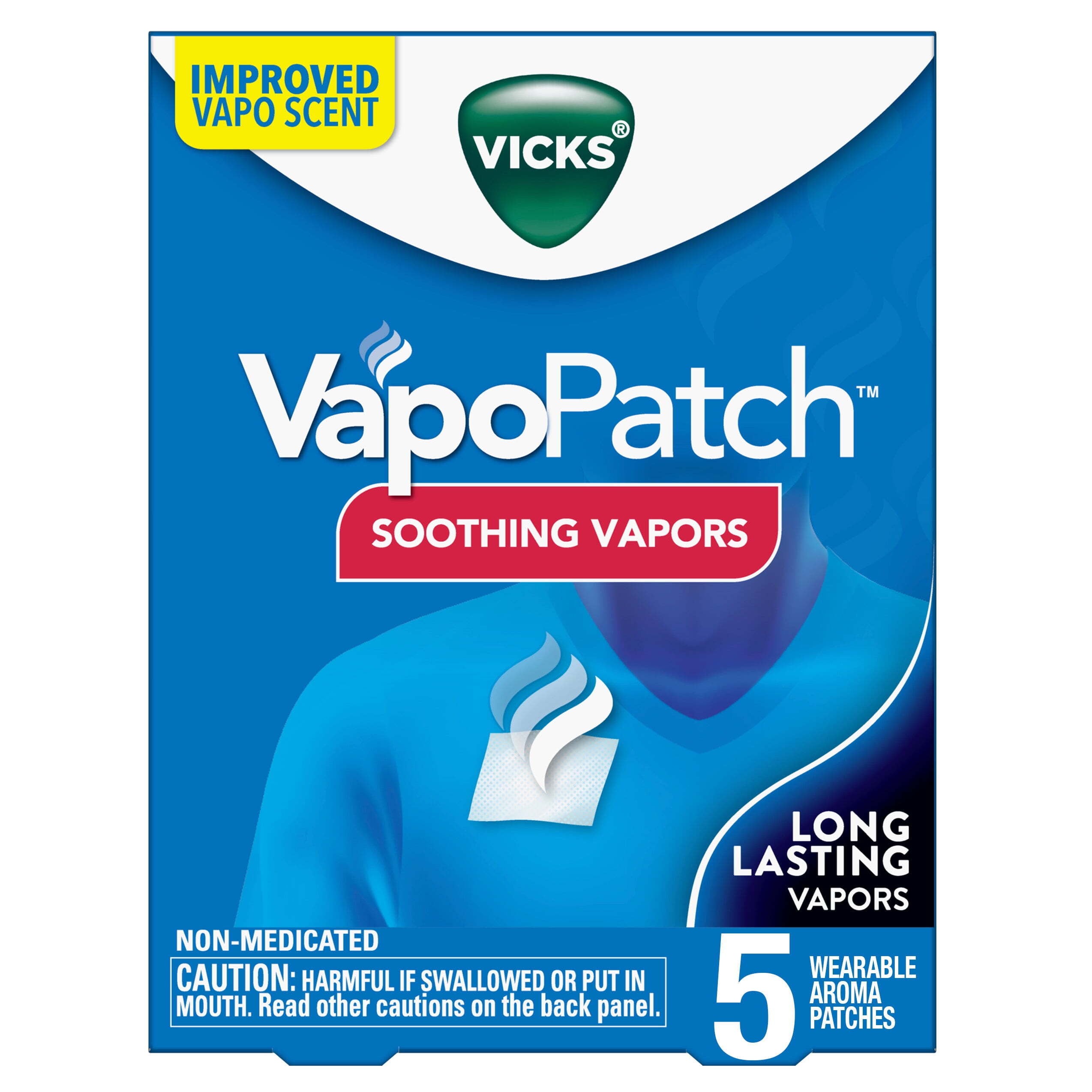 Vicks VapoPatch, NonMedicated Wearable Arome Patch, Long Lasting