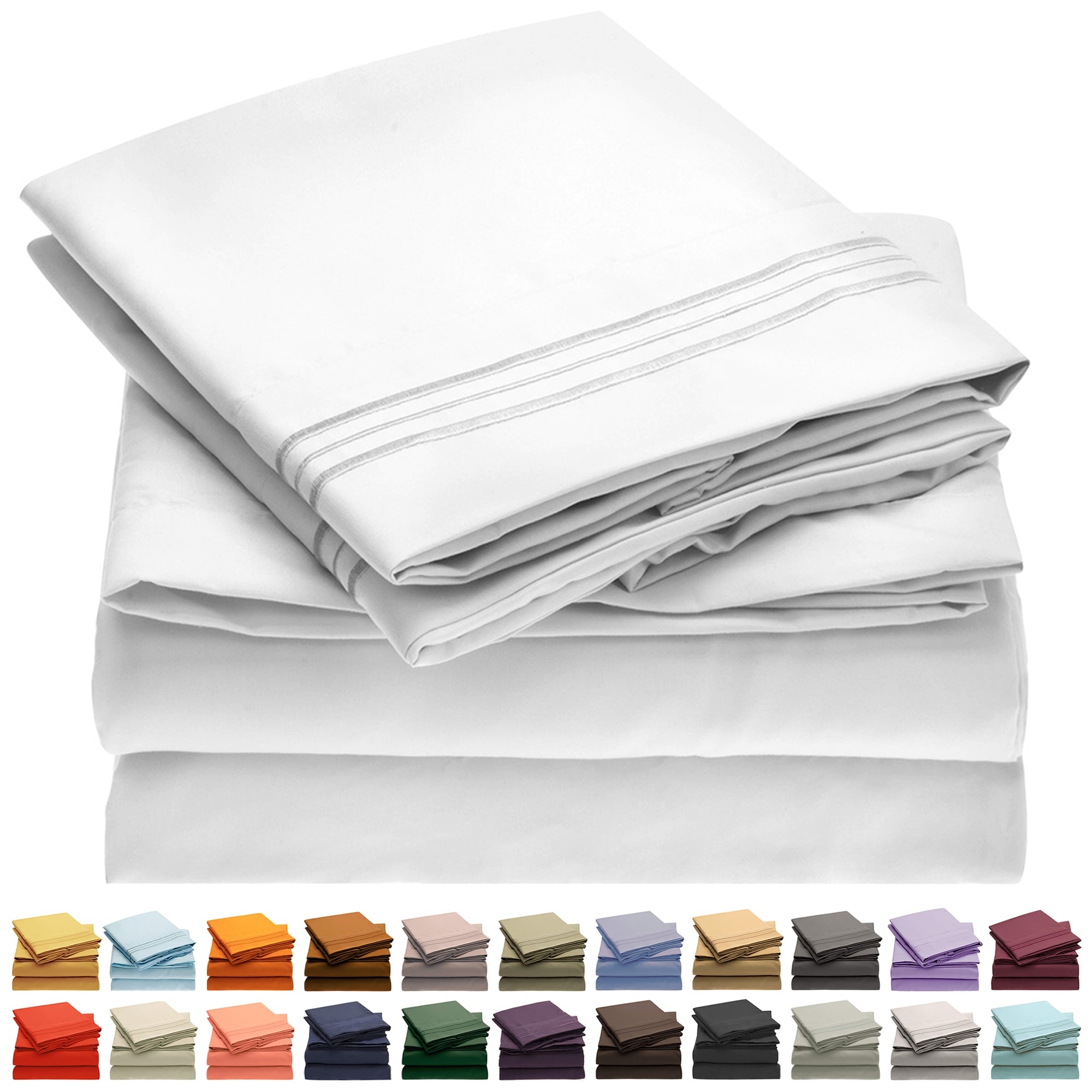 Mellanni Queen Sheet Set Iconic Collection Bedding Sheets And Pillowcases Hotel Luxury Soft 5335