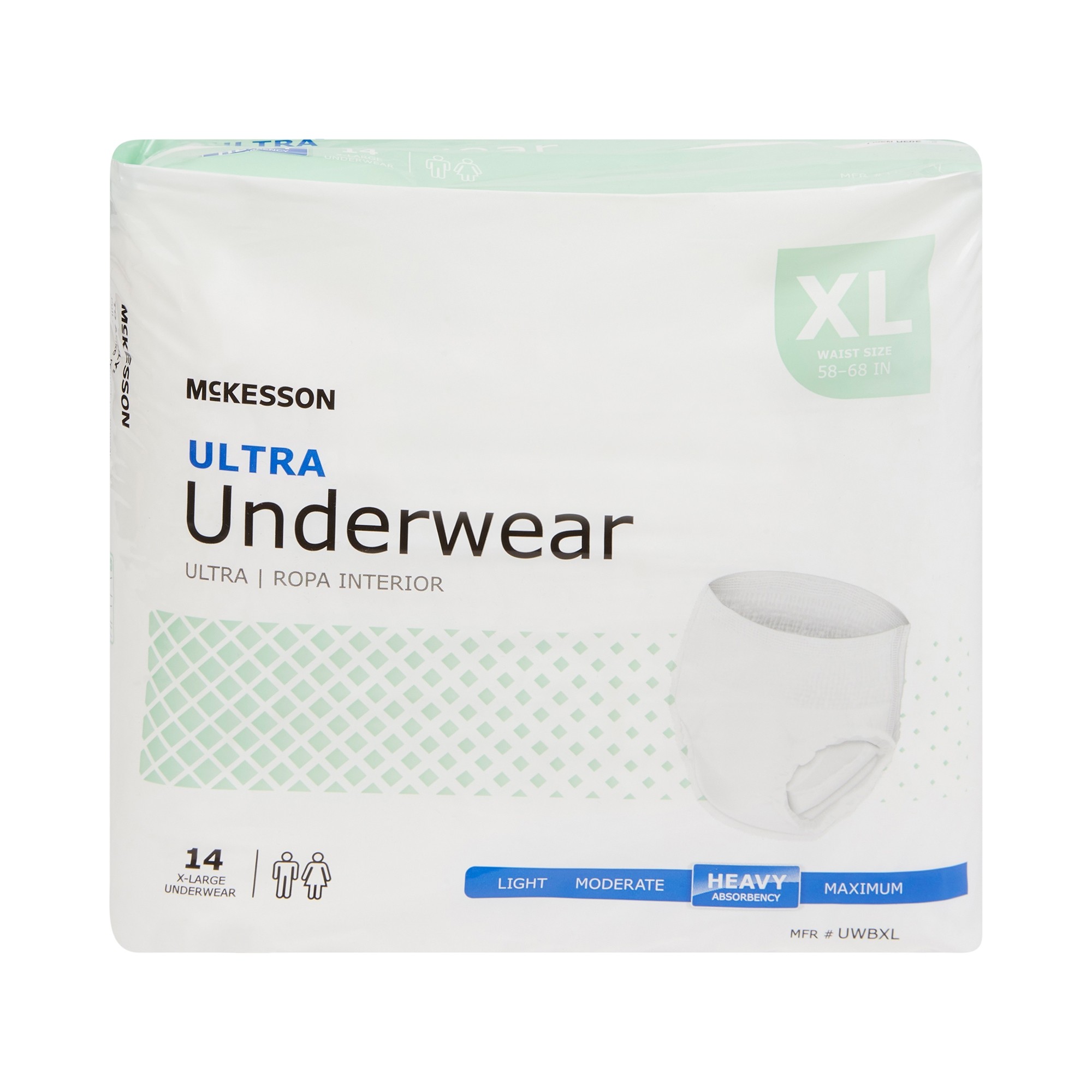 Mejores ofertas e historial de precios de McKesson Ultra Incontinence  Underwear for Men or Women - Heavy Absorbency, XL, 56 Ct en