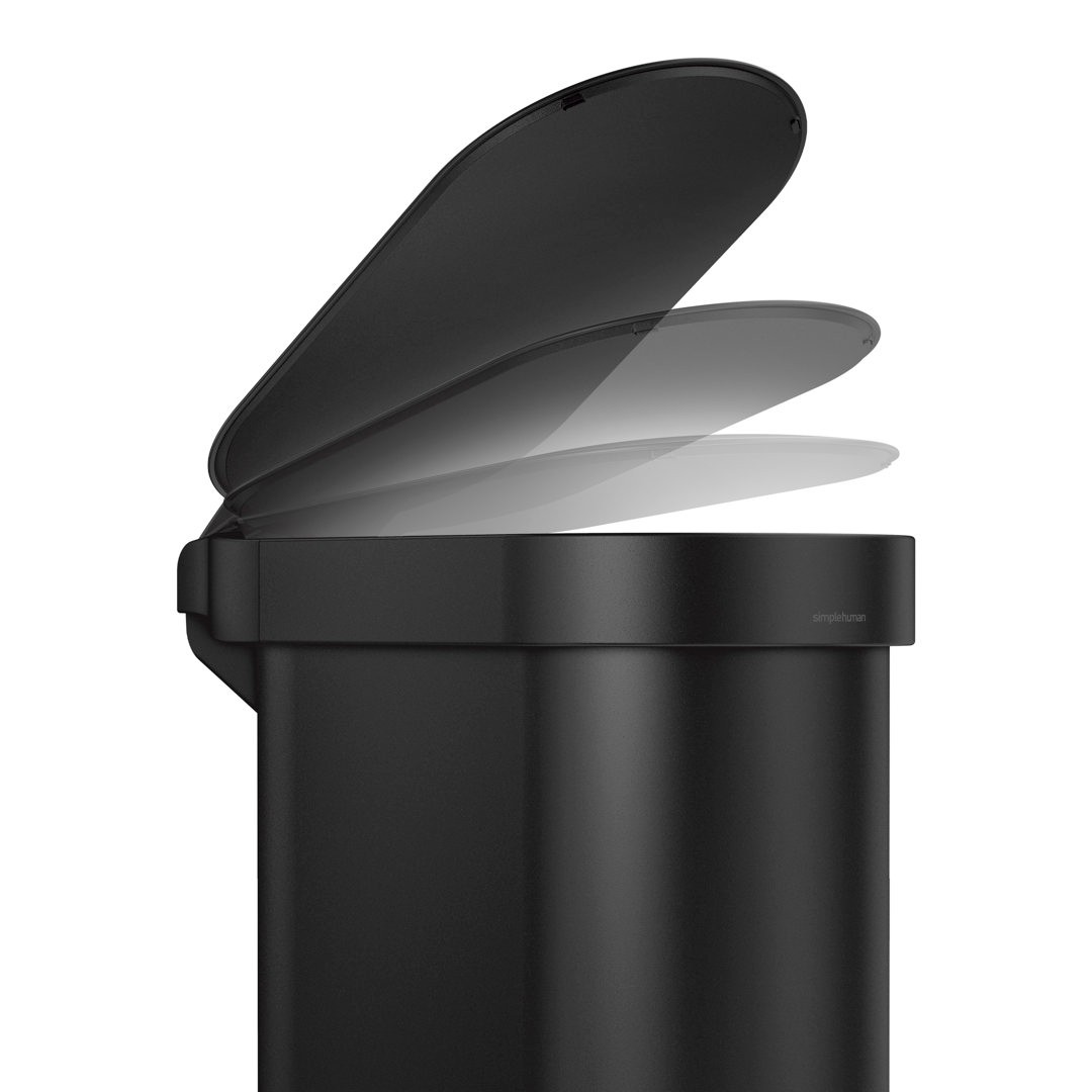 Simplehuman For Color Guide simplehuman 45 Liter / 12 Gallon Slim Hands-Free Kitchen Step Trash Can ...