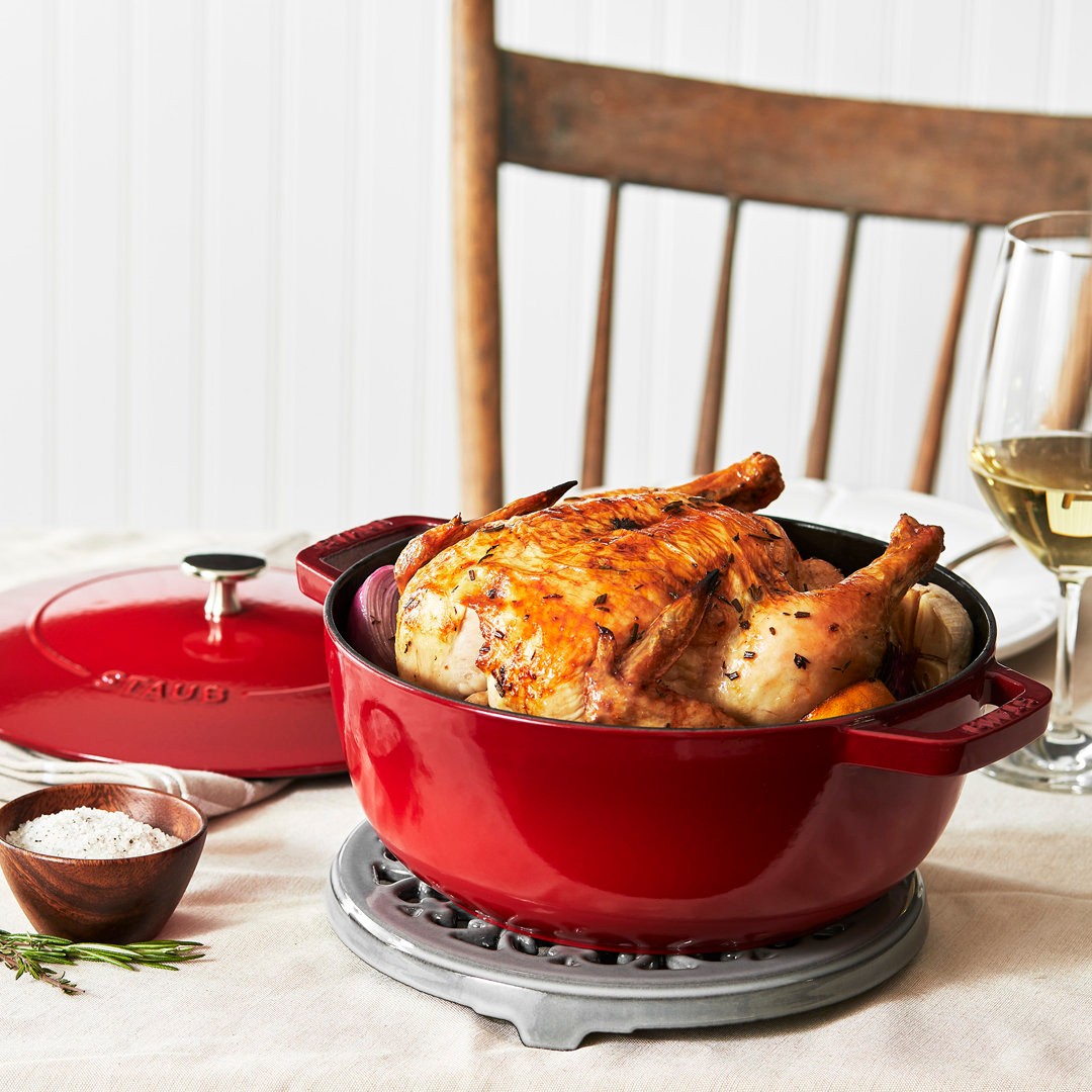 Staub Cast Iron 3.75-Quart Essential French Oven, Serves 3-4 Hand ...
