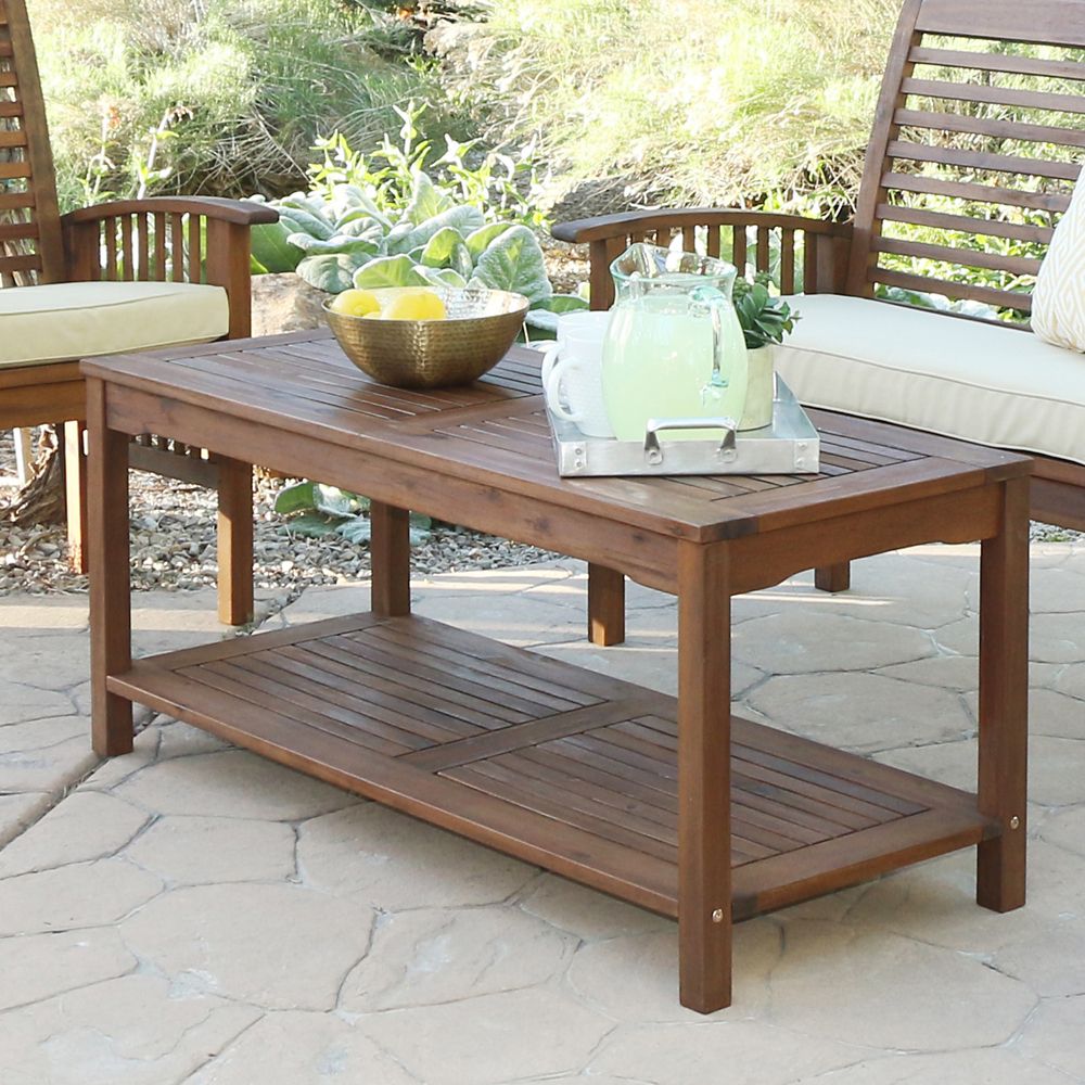Forest Gate Eagleton Acacia Outdoor Coffee Table In Brown Best Deals