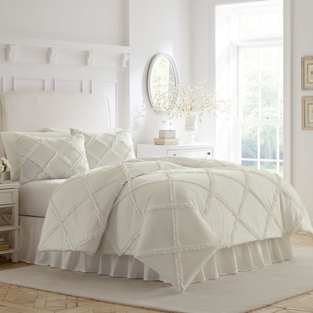 Laura Ashley® Adelina Ruffle Comforter Set Bed Bath & Beyond Best