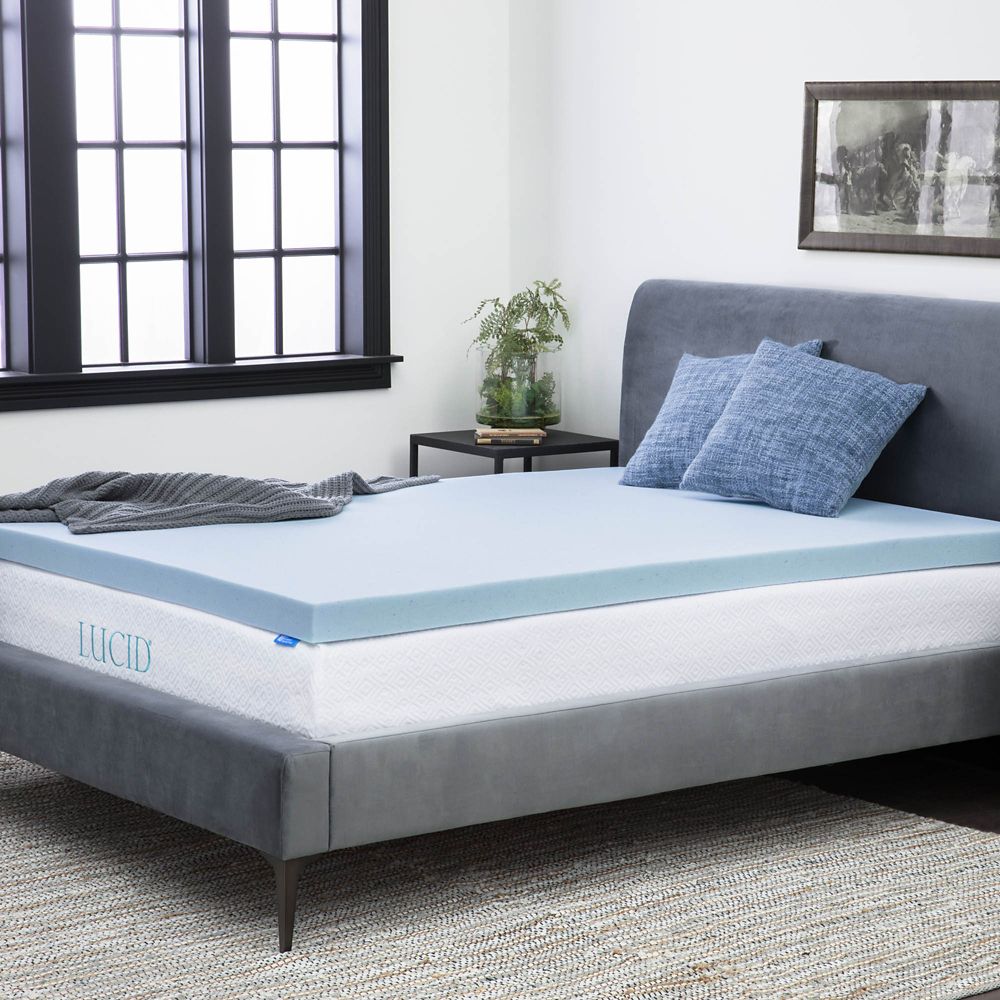 Lucid Memory Foam 3-Inch Mattress Topper | Bed Bath & Beyond Best Deals ...