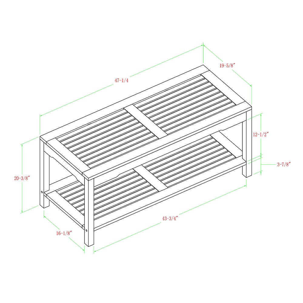 Forest Gate Eagleton Acacia Outdoor Coffee Table in Brown Best Deals
