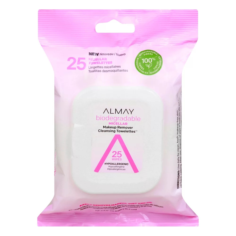 Almay® 25Count Biodegradable Micellar Makeup Remover Cleansing