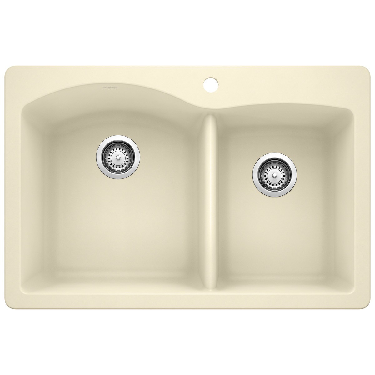 Blanco 440217 DIAMOND .75 Bowl Silgranit II: Biscuit Drop In Kitchen ...