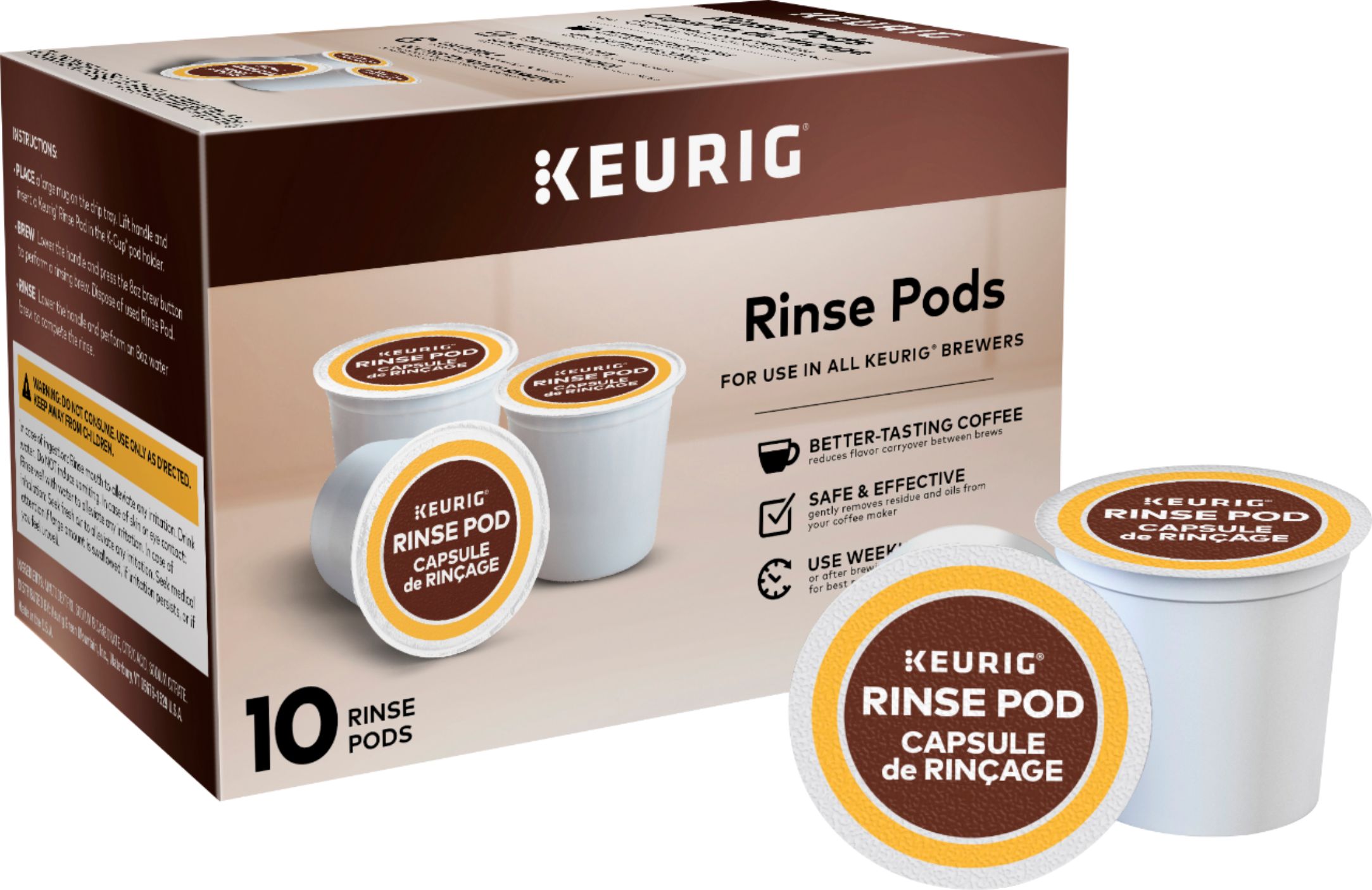 Keurig Rinse Pods (10Pack) White Best Deals and Price History at