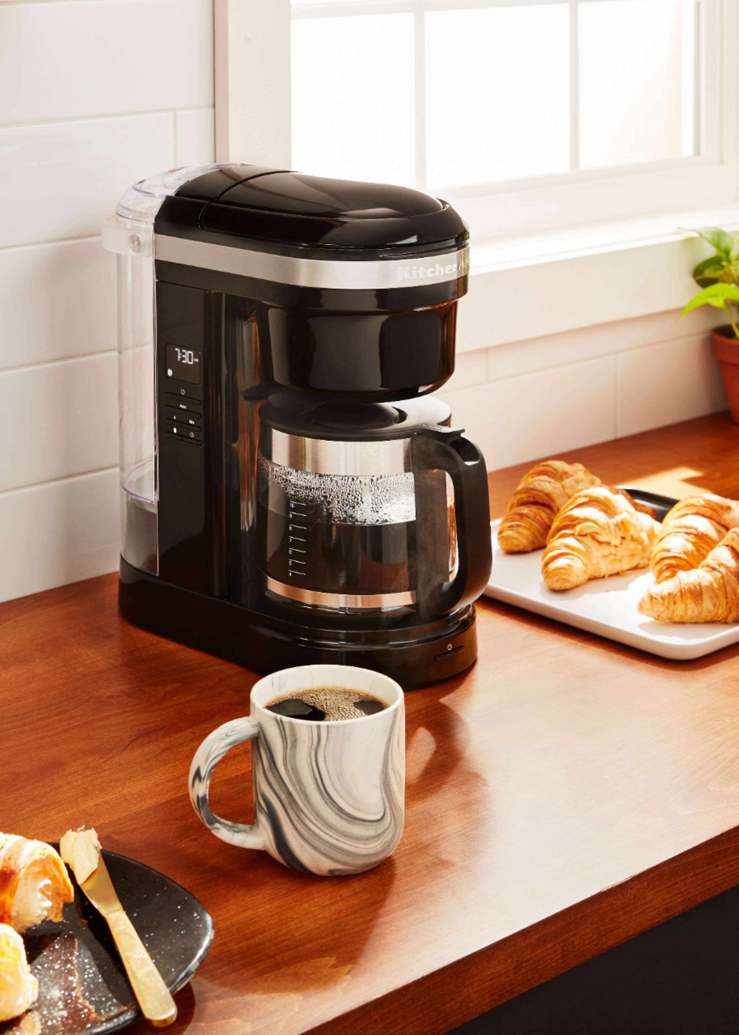 KitchenAid 12 Cup Drip Coffee Maker with Spiral Showerhead KCM1208