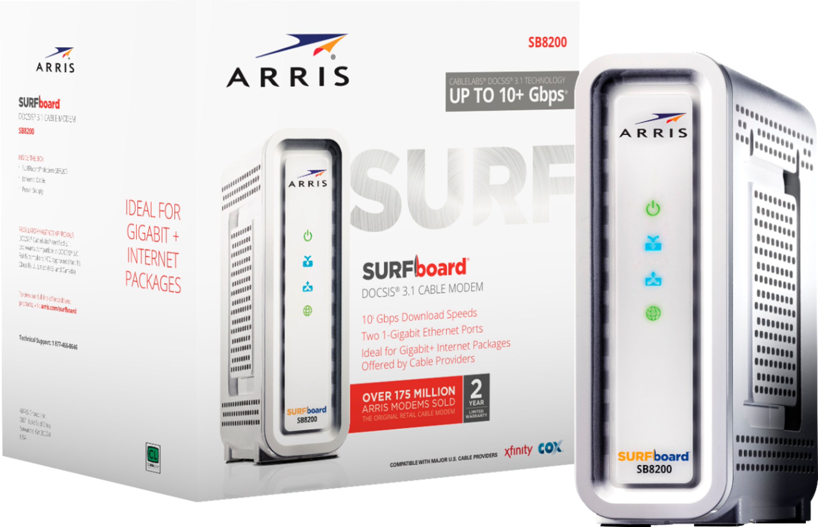 Mejores Ofertas E Historial De Precios De ARRIS - SURFboard SB8200 32 X ...