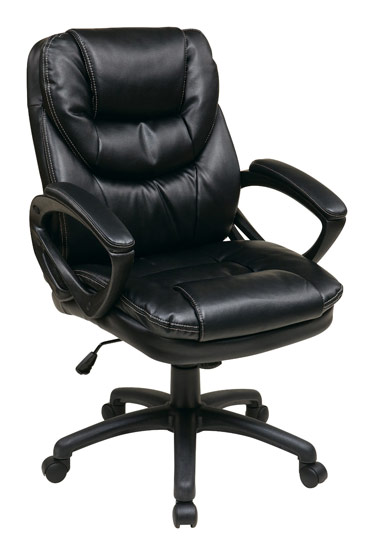 Staples Lockland Ergonomic Leather Managers Big & Tall Chair, 400