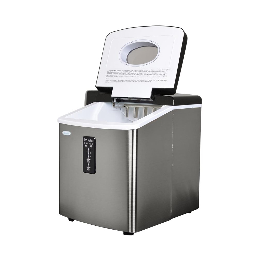 NewAir 12" 28lb Portable Ice Maker 3 Ice Sizes Stainless steel Best Deals and Price