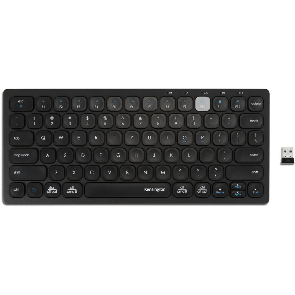 Kensington MultiDevice Dual Wireless Compact Keyboard (Black) Best