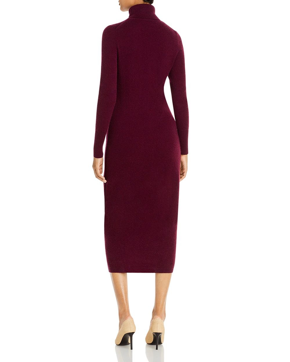 C by Bloomingdale's Cashmere Turtleneck Cashmere Midi Dress 100