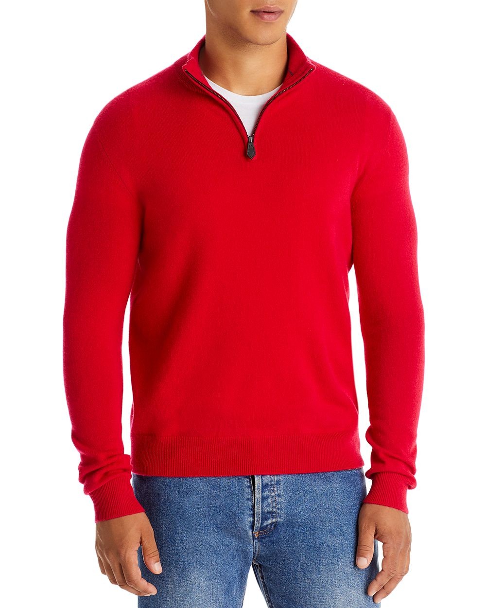 The Men's Store at Bloomingdale's Cashmere HalfZip Sweater 100