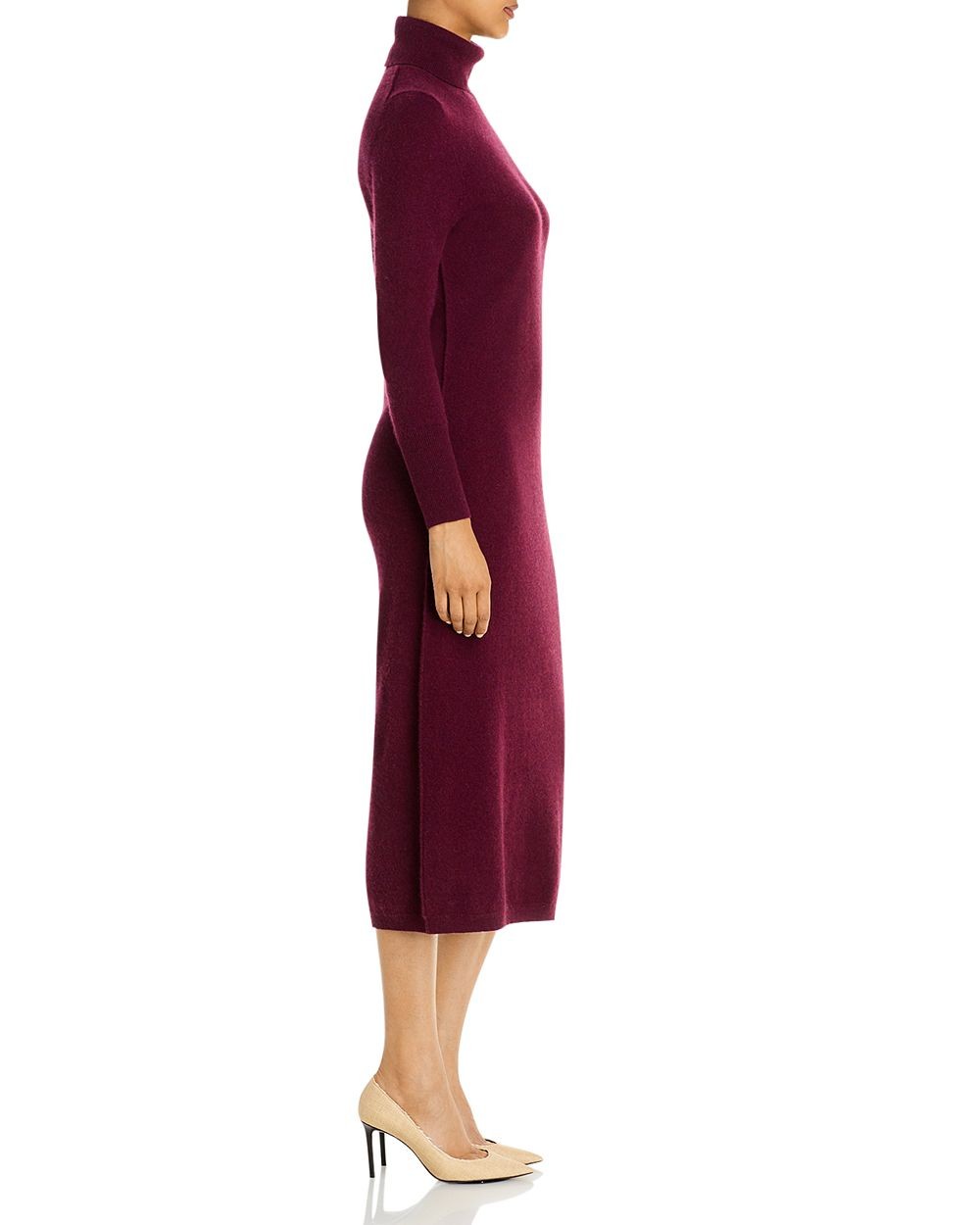 C by Bloomingdale's Cashmere Turtleneck Cashmere Midi Dress 100