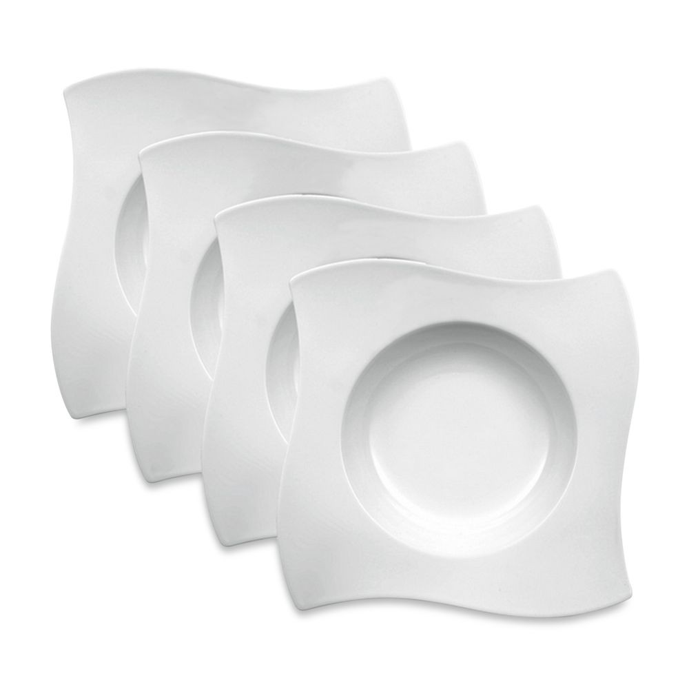 Wave Rim Bowl Villeroy & Boch New Wave Rim Soup Bowls, Set of 4 Deals and Price ...