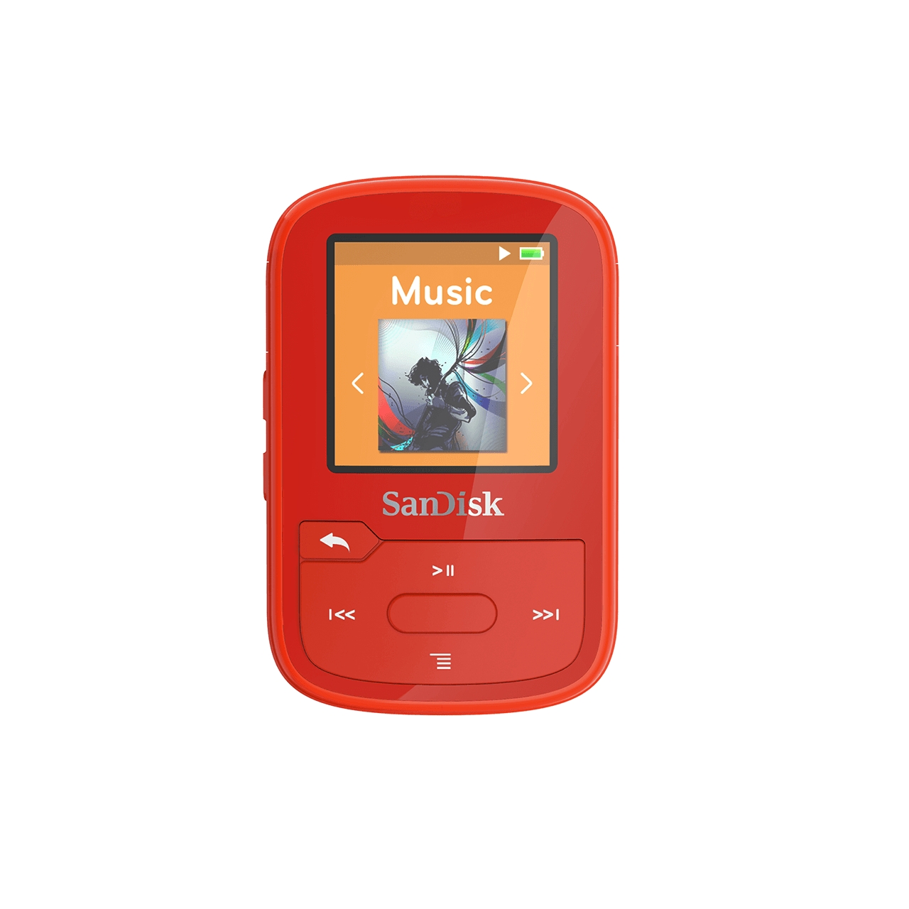 SanDisk SDMX28-016G-G46K Clip Sport Plus MP3 Player, Radio, Bluetooth 16GB (Black) (Refurbished