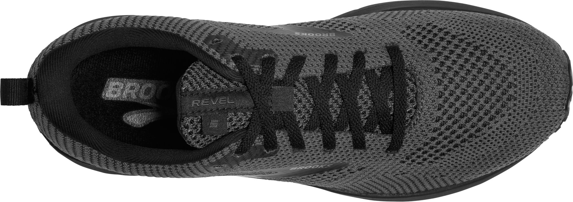 Brooks Men's Revel 5 Running Shoes, Size 11, Black/Black Back to