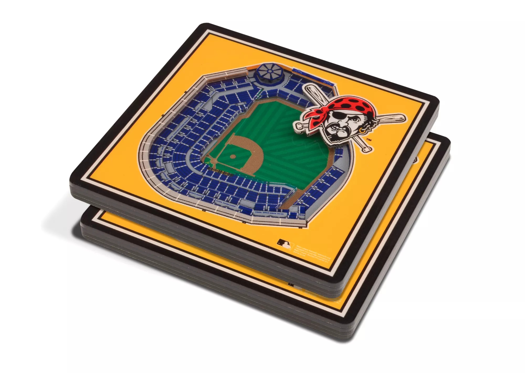 You the Fan Pittsburgh Pirates 3D Stadium Views Coaster Set Best Deals