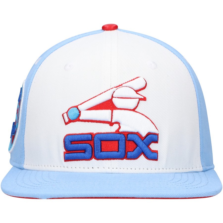 Chicago White Sox Pro Standard Blue Raspberry Ice Cream Drip Snapback Hat White/Light Blue