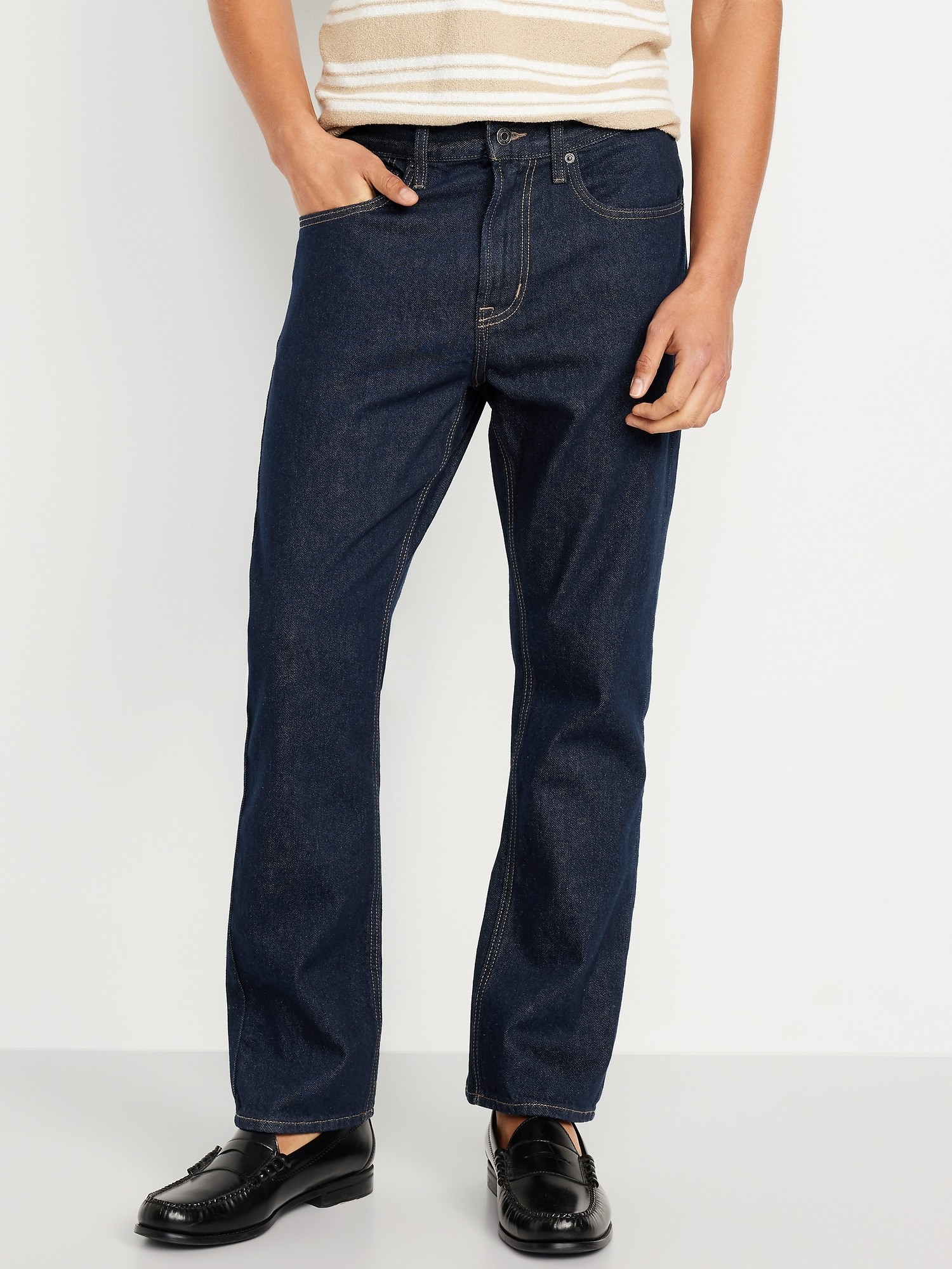 Structured Straight Non-Stretch Jeans melhores ofertas e histórico de ...