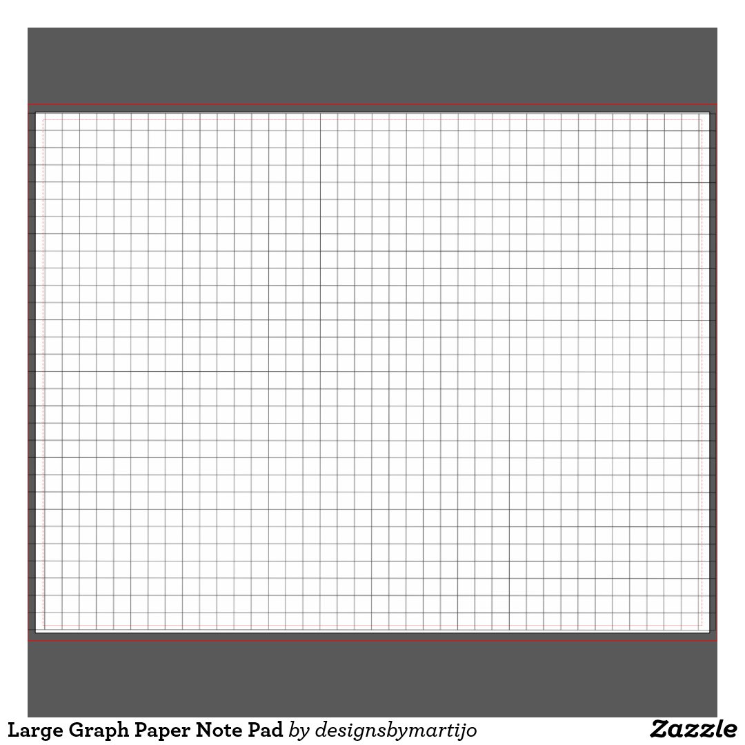 Large Graph Paper Sticky Notes, Zazzle