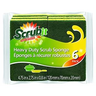 O-Cedar Scrunge Scrub Sponge, Heavy Duty - 6 sponges